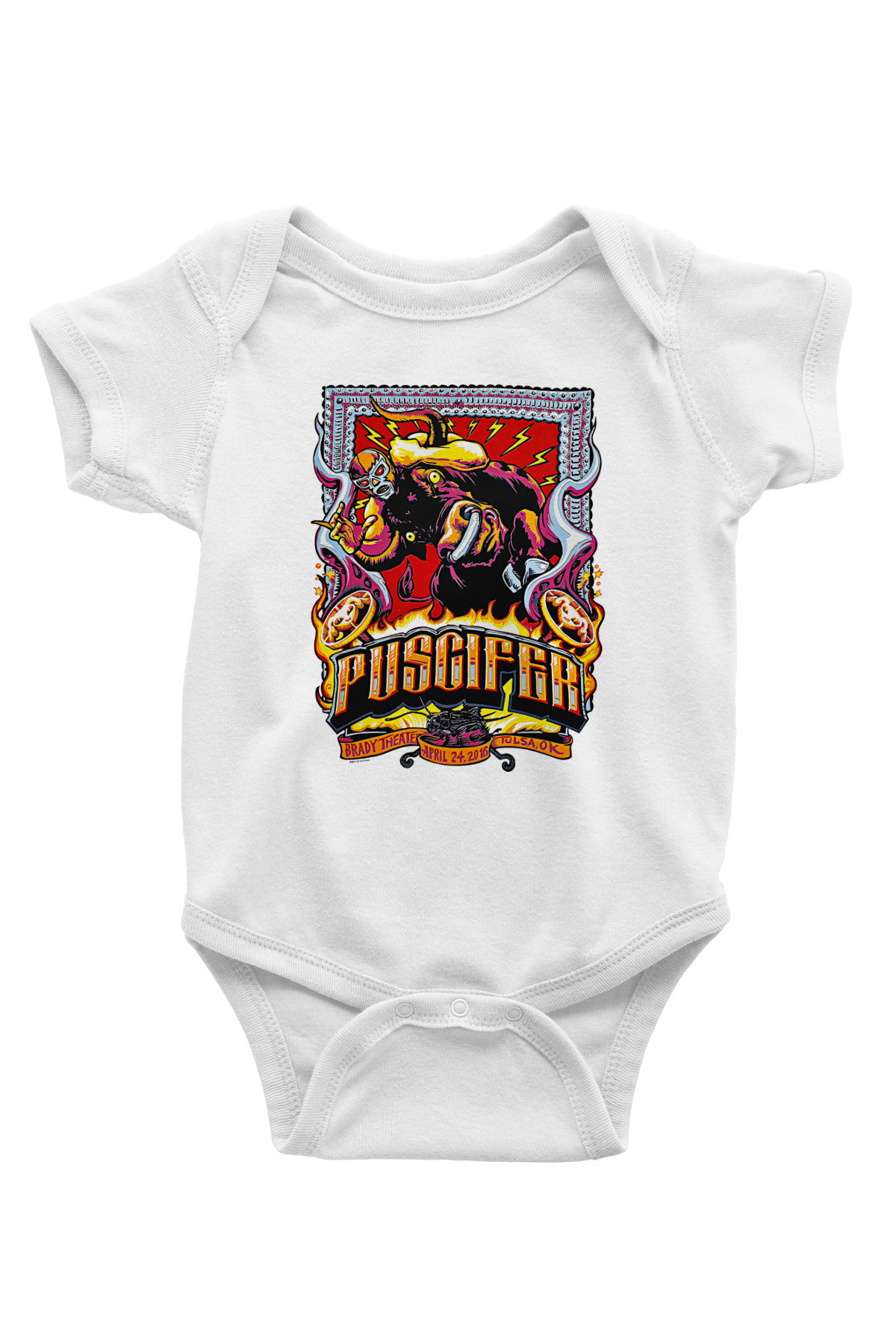 Puscifer Baskılı Beyaz Unisex Bebek Body - Zıbın