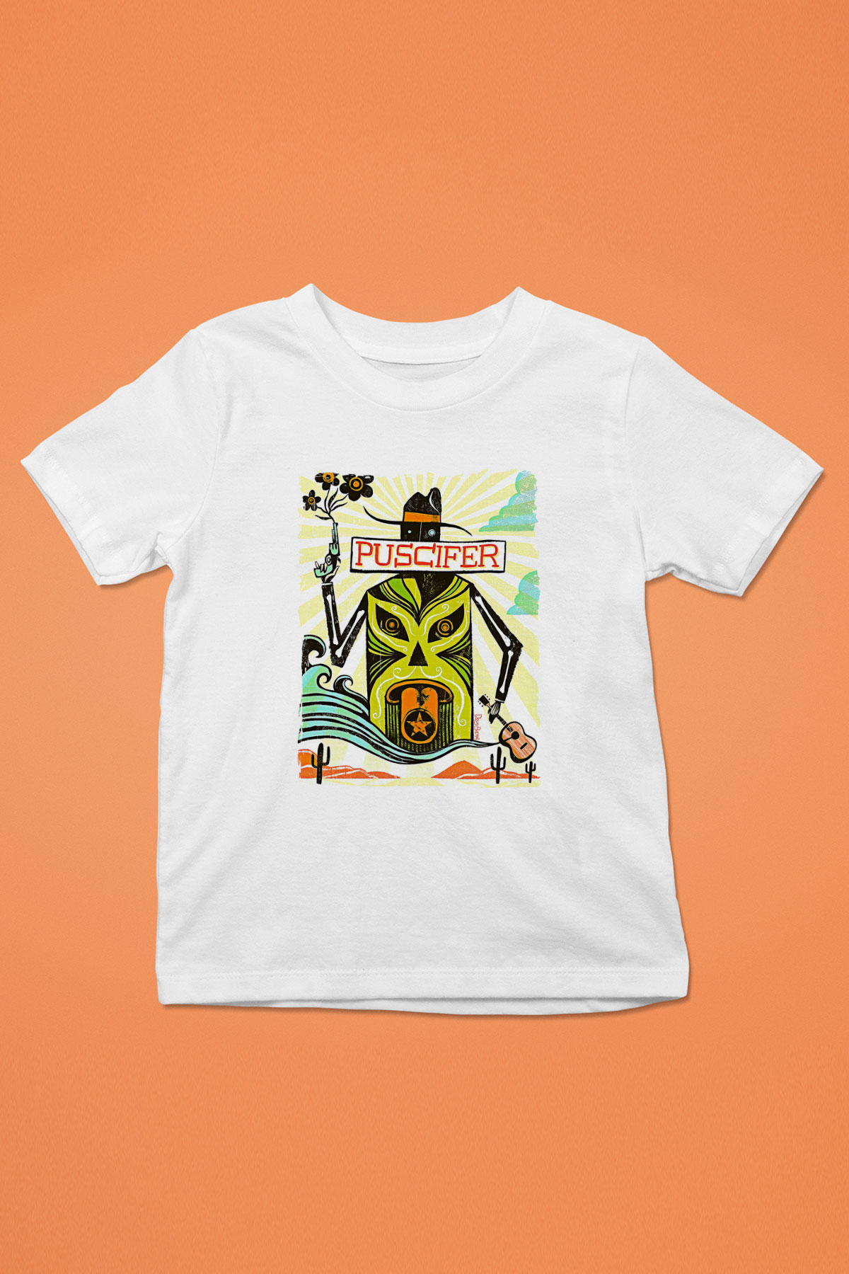 Puscifer Baskılı Beyaz Unisex Beyaz Çocuk Tişört - Tshirt