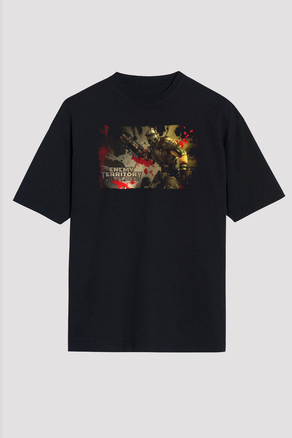 Quake Wars Siyah Unisex Tişört T-Shirt