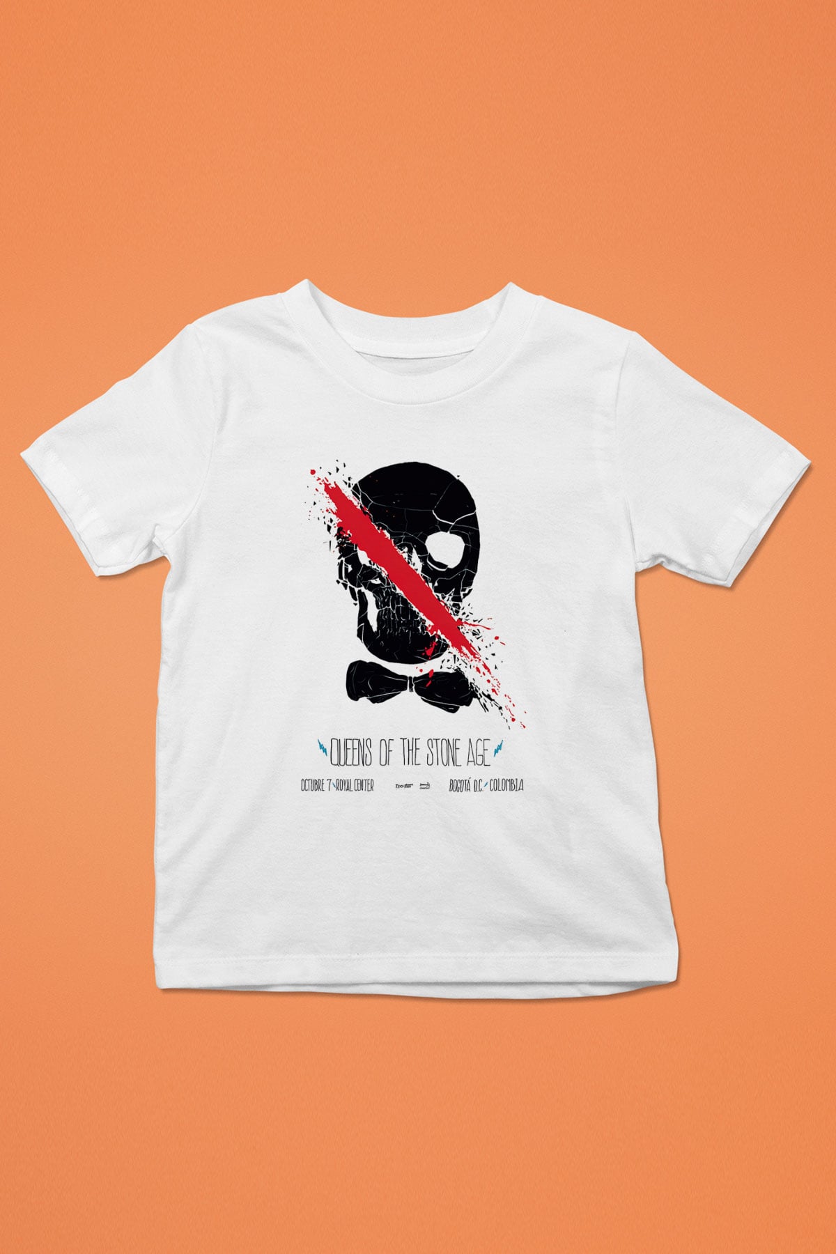 Queens of the Stone Age Baskılı Beyaz Unisex Çocuk Tişört
