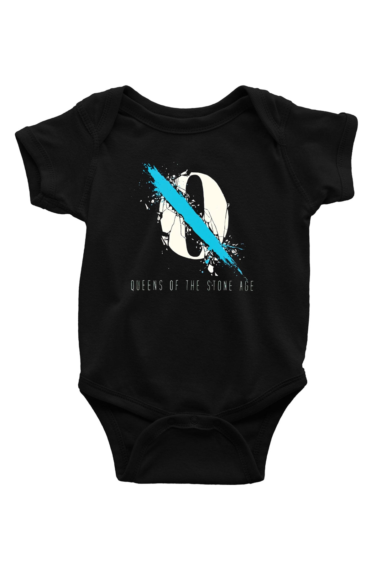 Queens of the Stone Age Baskılı Siyah Bebek Body - Zıbın