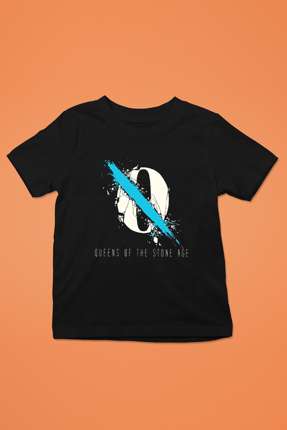 Queens of the Stone Age Baskılı Siyah Unisex Çocuk Tişört