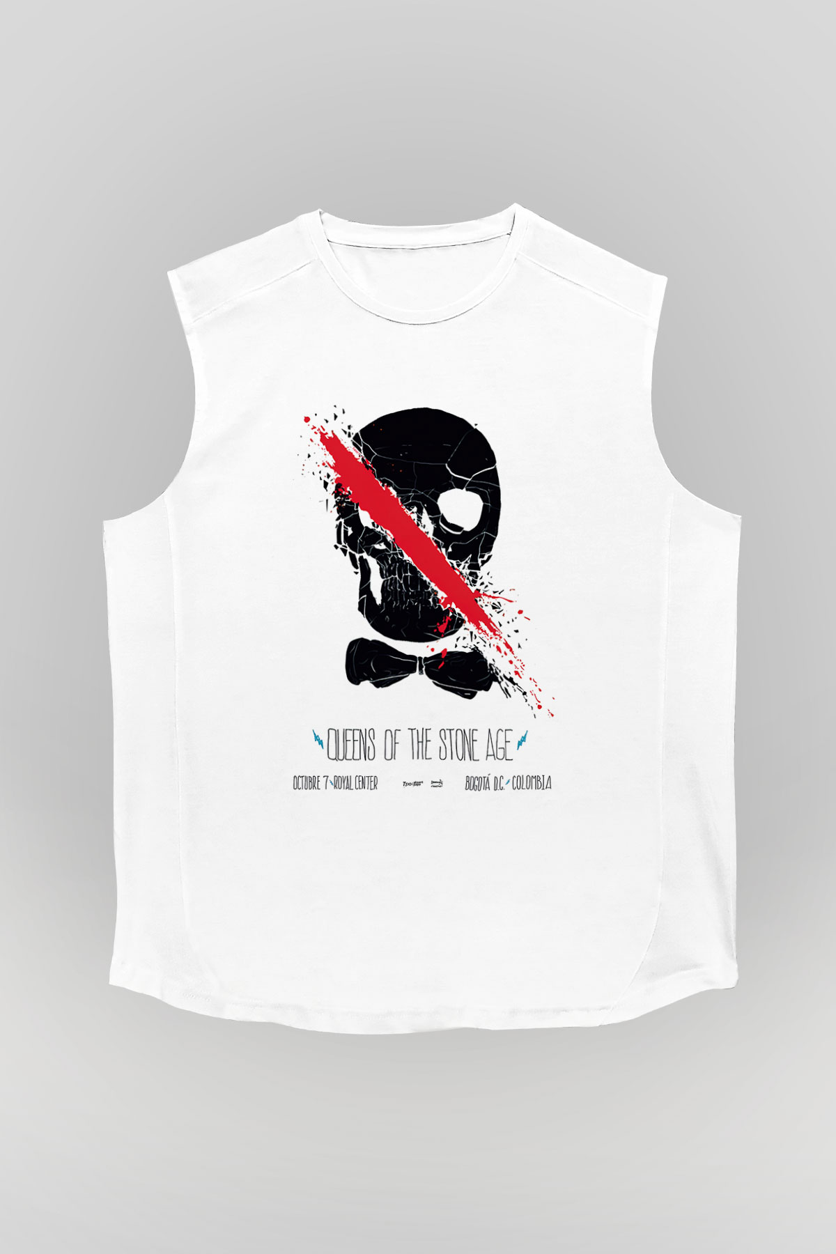 Queens of the Stone Age Beyaz Unisex Kolsuz Tişört
