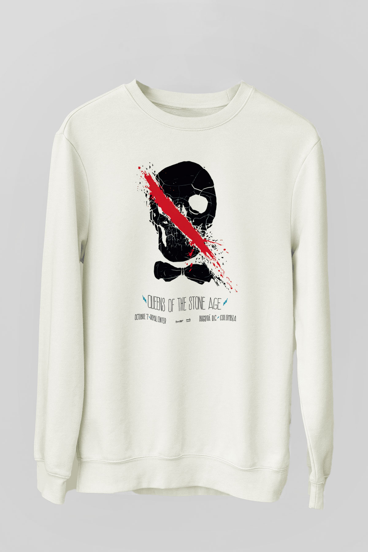 Queens of the Stone Age Beyaz Unisex Sweatshirt