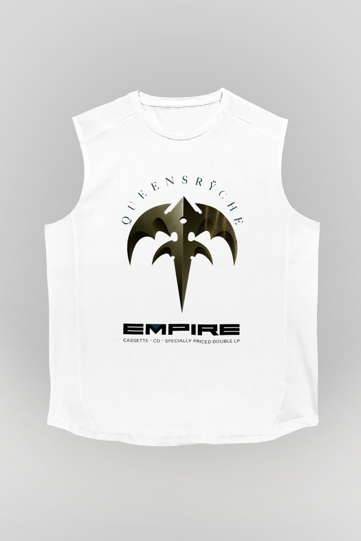 Queensryche Beyaz Unisex Kolsuz Tişört