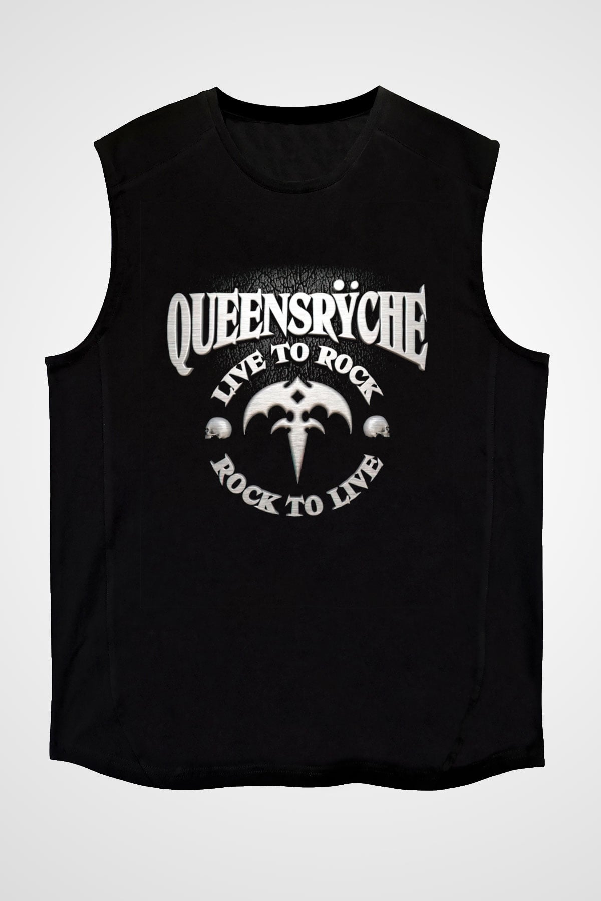 Queensryche Siyah Unisex Kolsuz Tişört