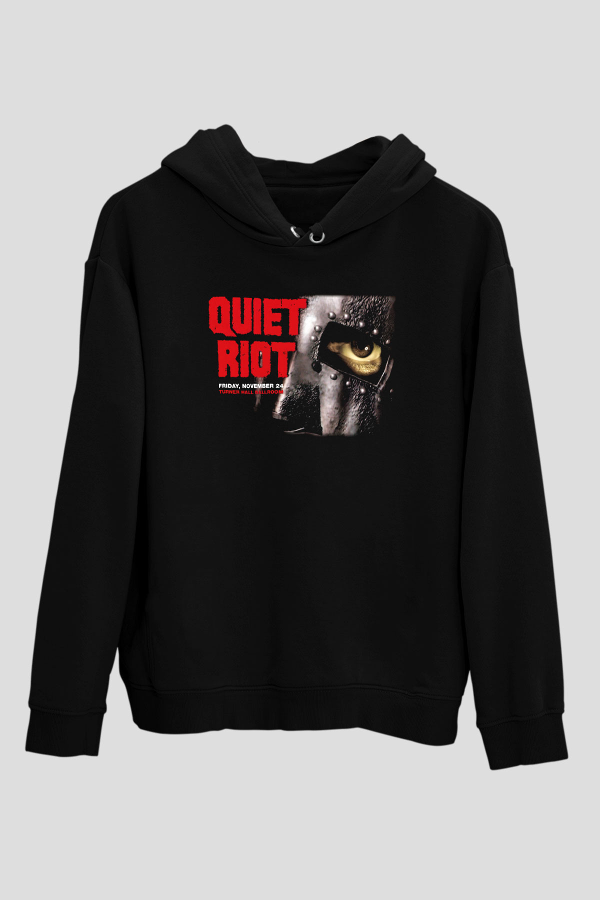 Quiet Riot Siyah Unisex Hoodie
