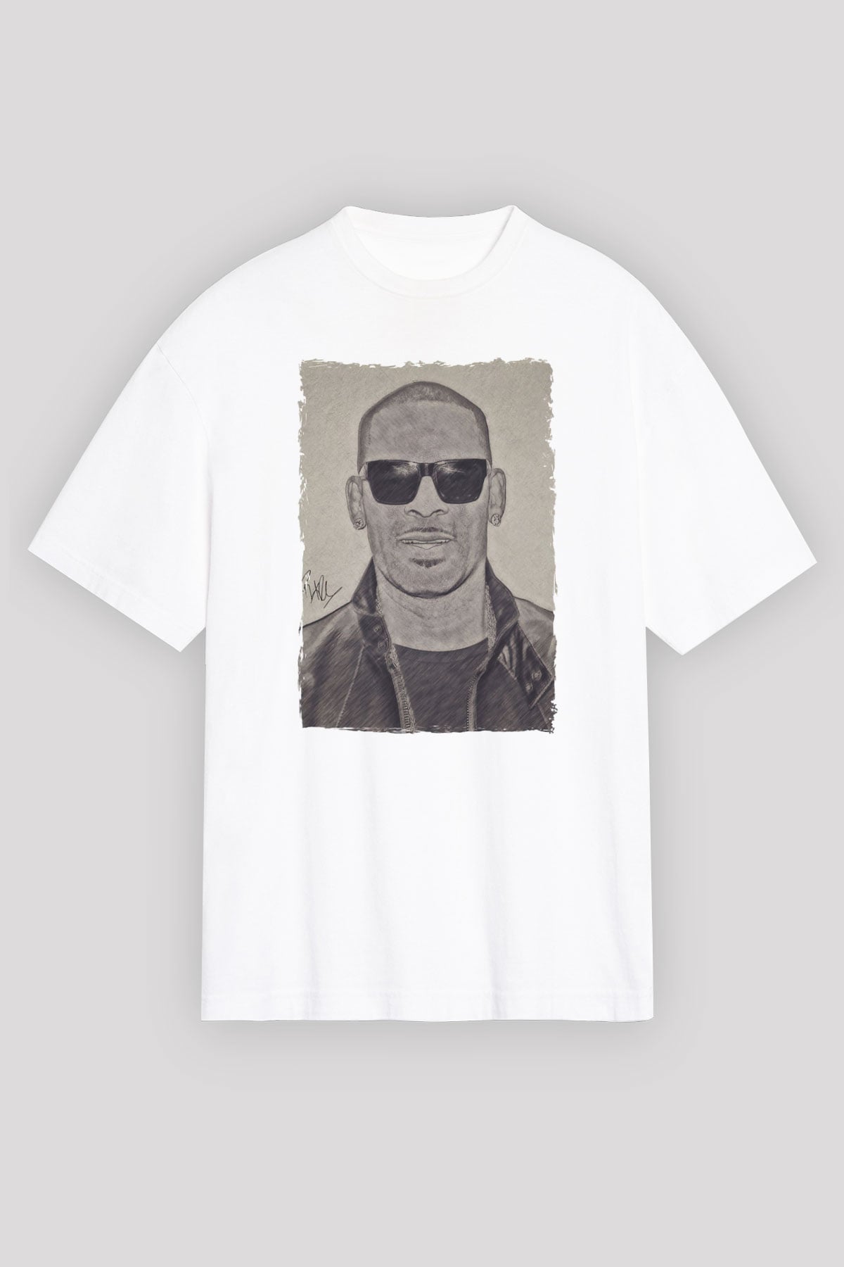 R.Kelly Beyaz Unisex Tişört T-Shirt - TişörtFabrikası