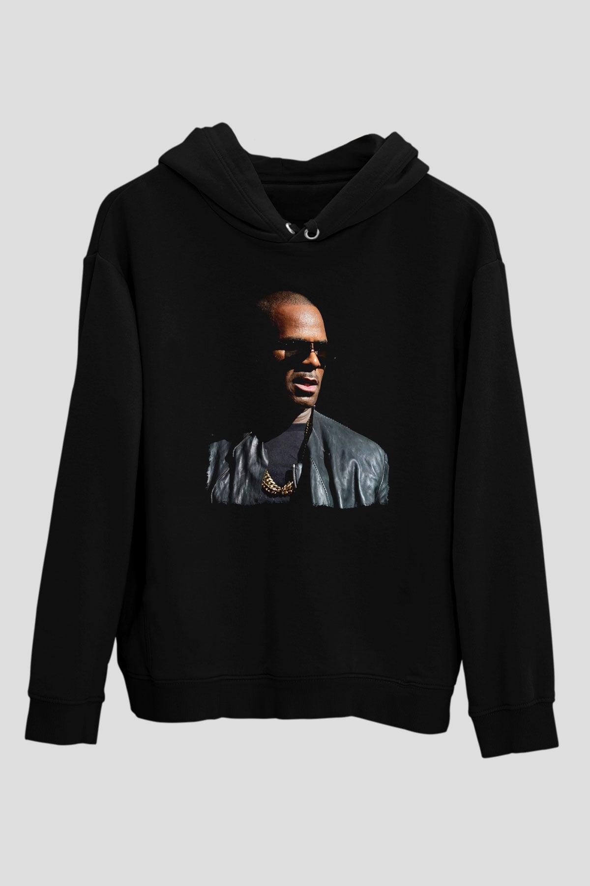 R.Kelly Siyah Unisex Kapüşonlu Sweatshirt