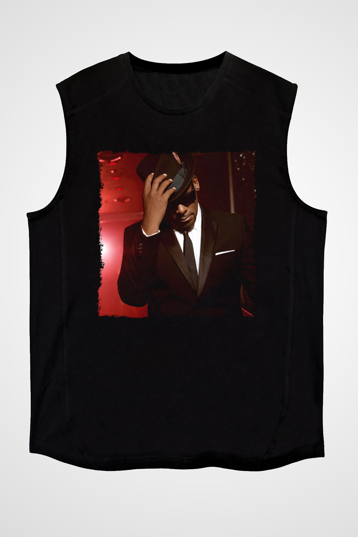 R.Kelly Siyah Unisex Kolsuz Tişört