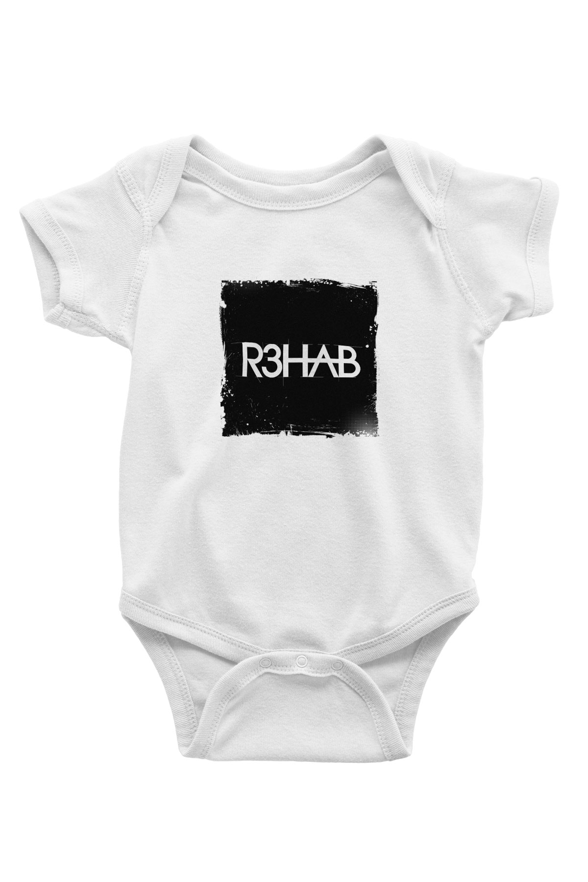 R3hab Baskılı Beyaz Bebek Body - Zıbın