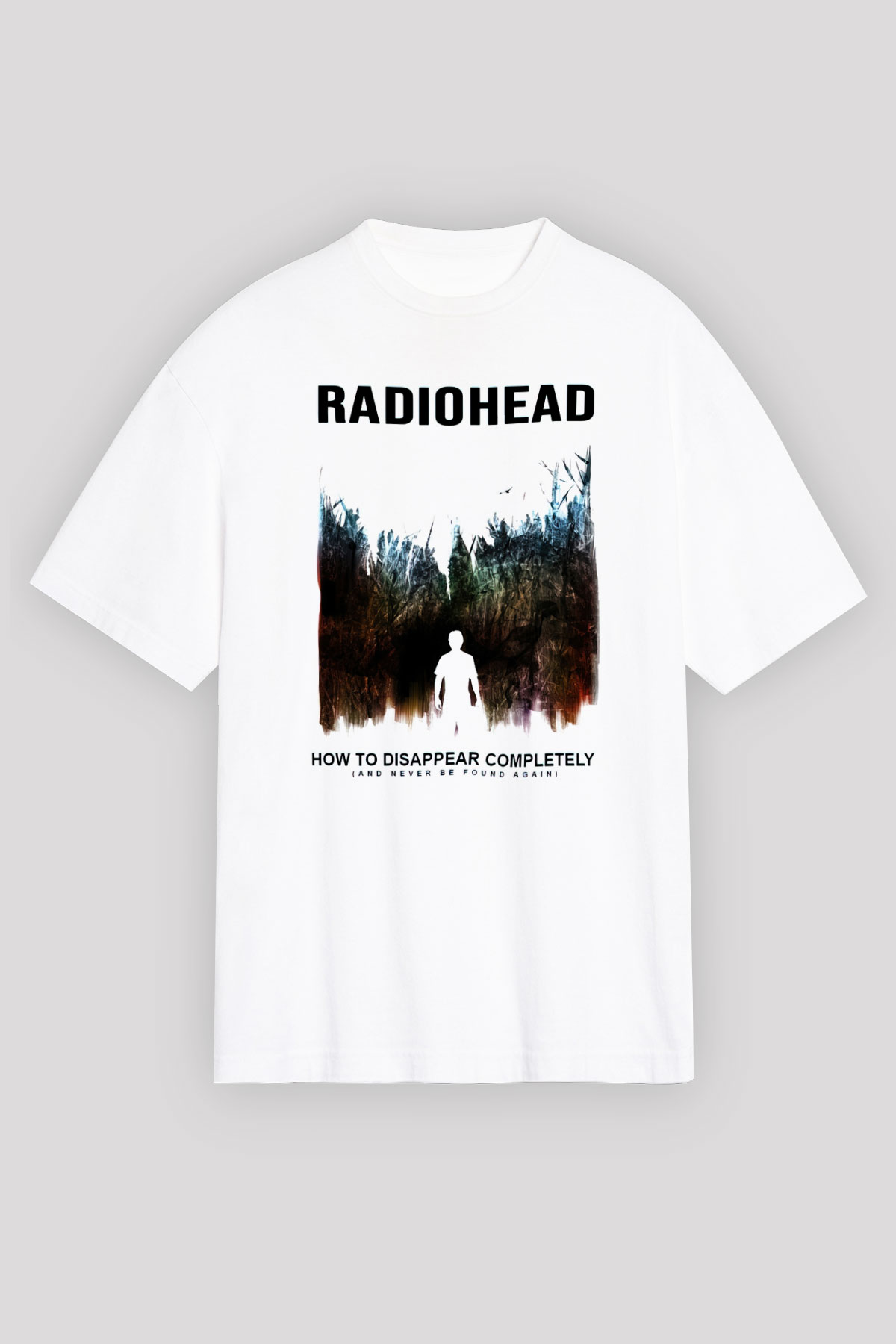 Radiohead Beyaz Unisex Oversize Tişört T-Shirt