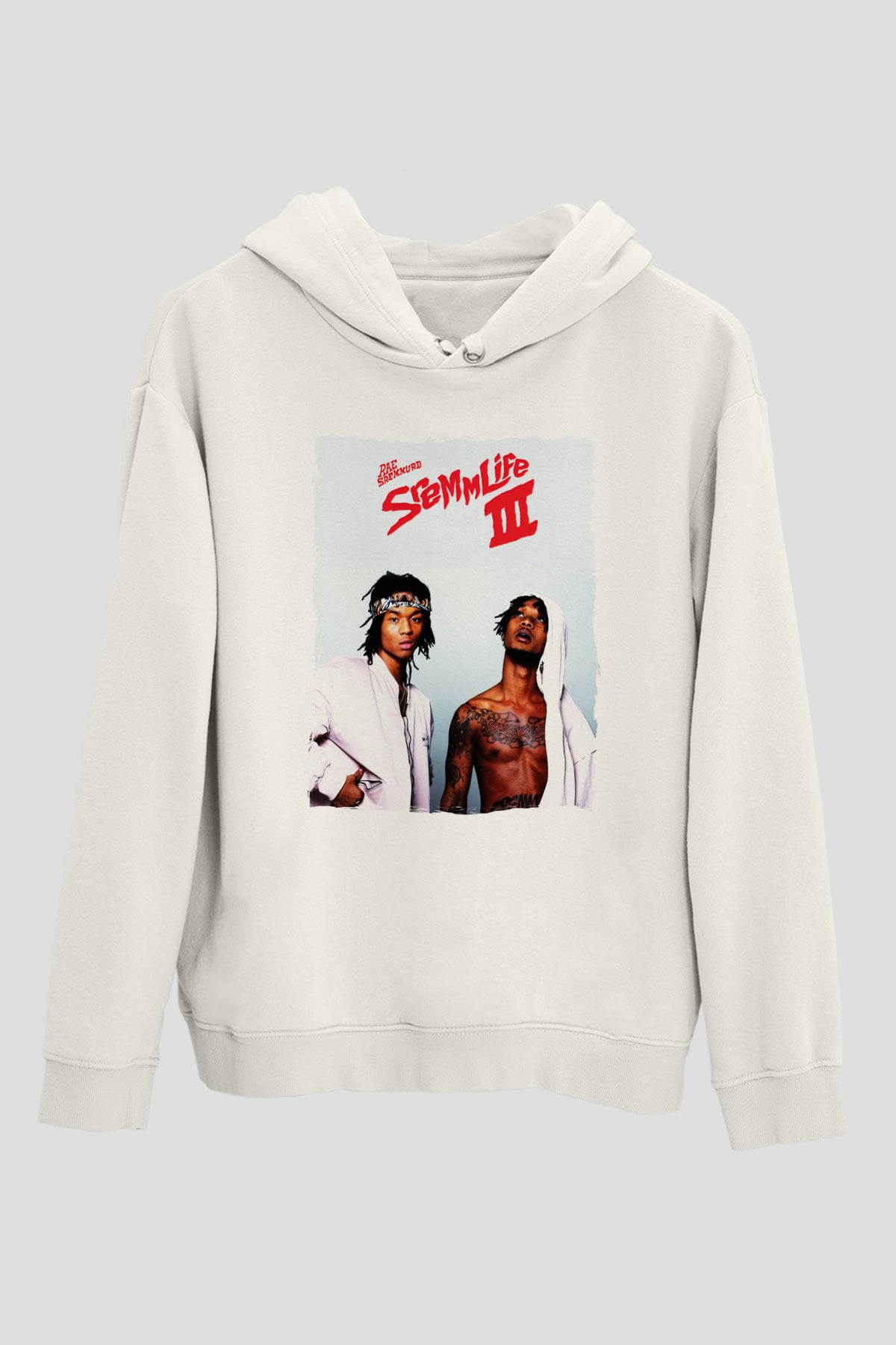 Rae Sremmurd Beyaz Unisex Kapüşonlu Sweatshirt