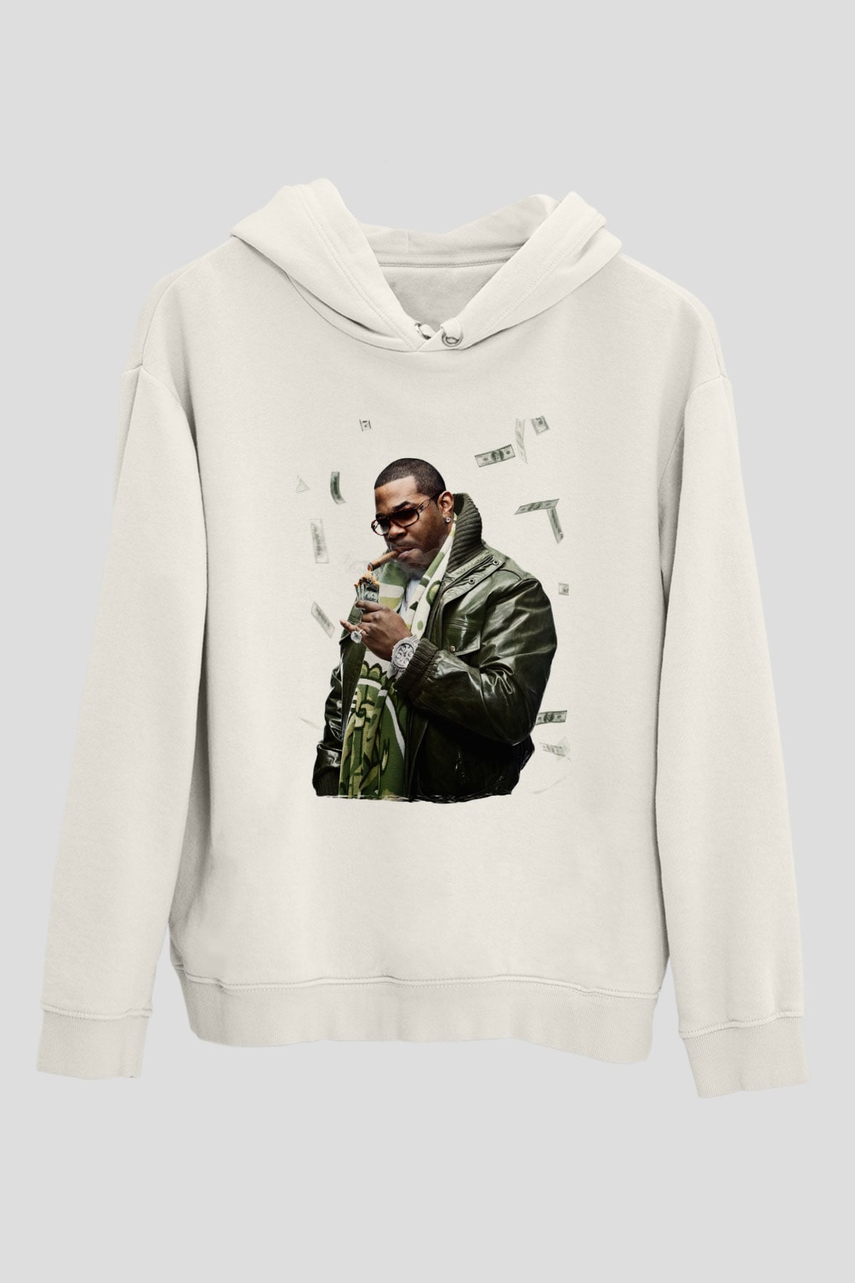 Raekwon Beyaz Unisex Kapüşonlu Sweatshirt