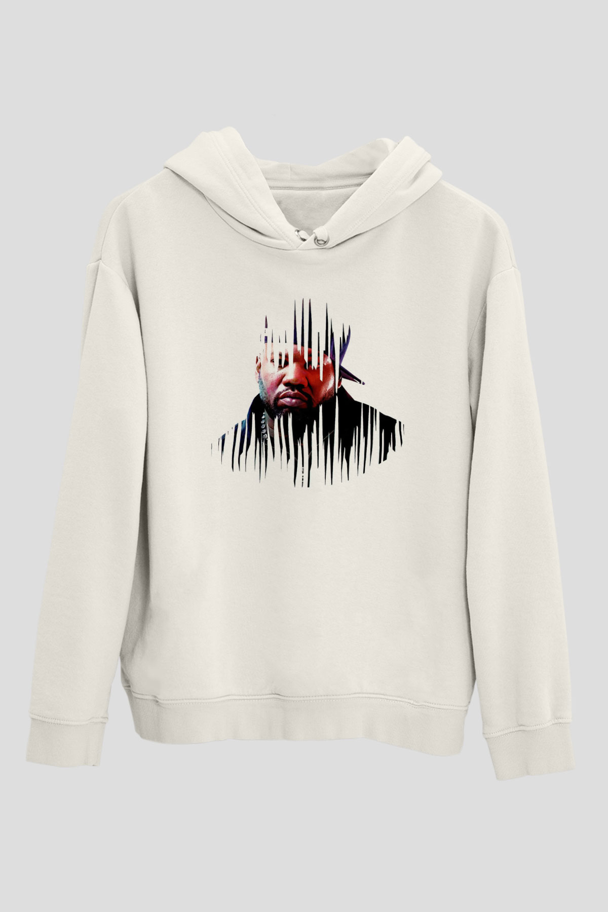 Raekwon Beyaz Unisex Kapüşonlu Sweatshirt