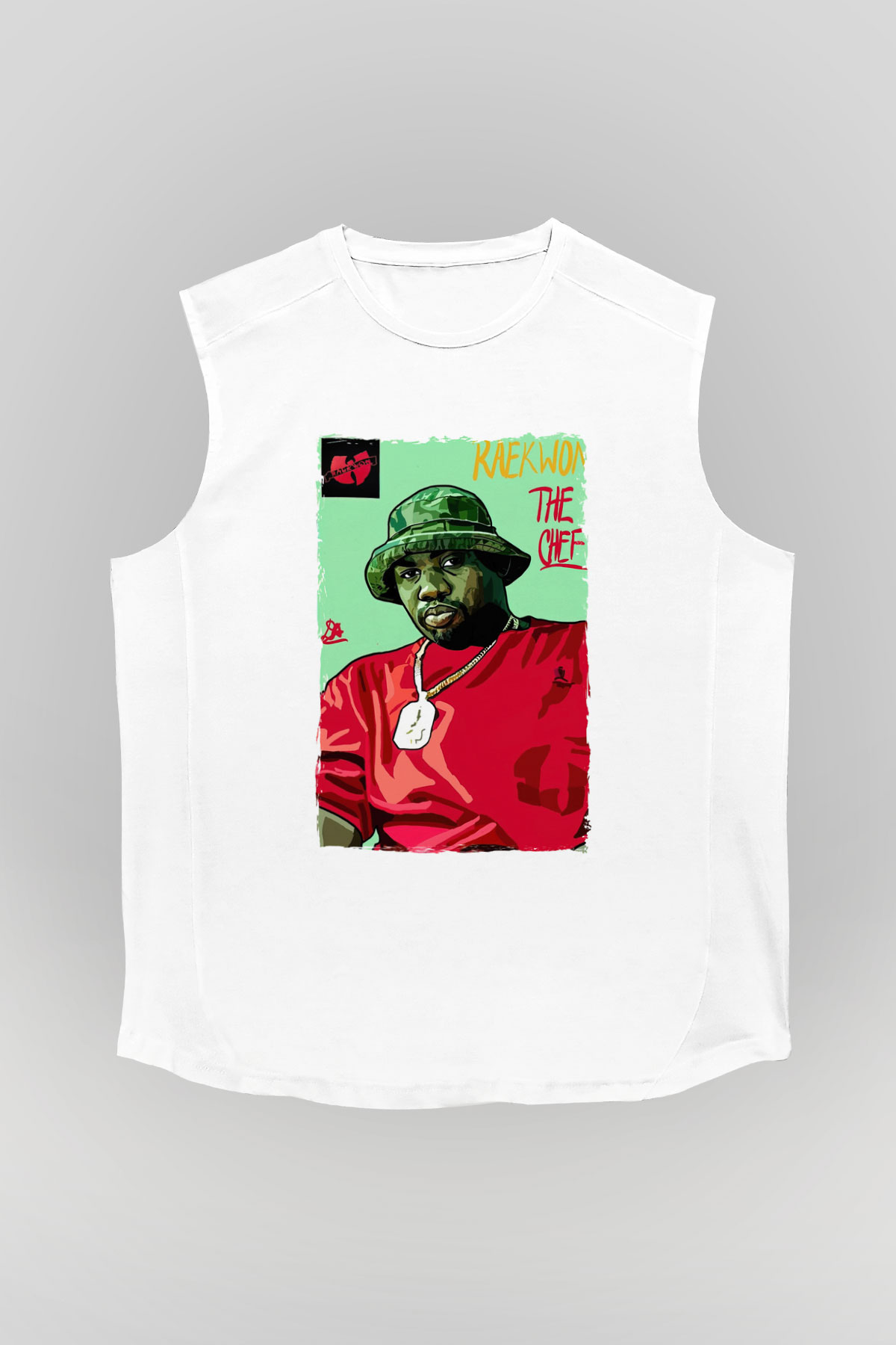 Raekwon Beyaz Unisex Kolsuz Tişört