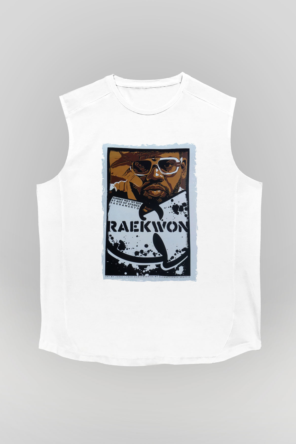Raekwon Beyaz Unisex Kolsuz Tişört