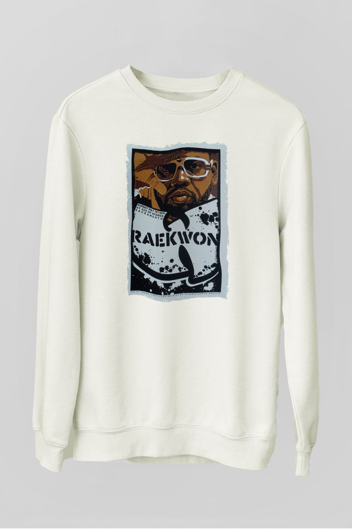 Raekwon Beyaz Unisex Sweatshirt