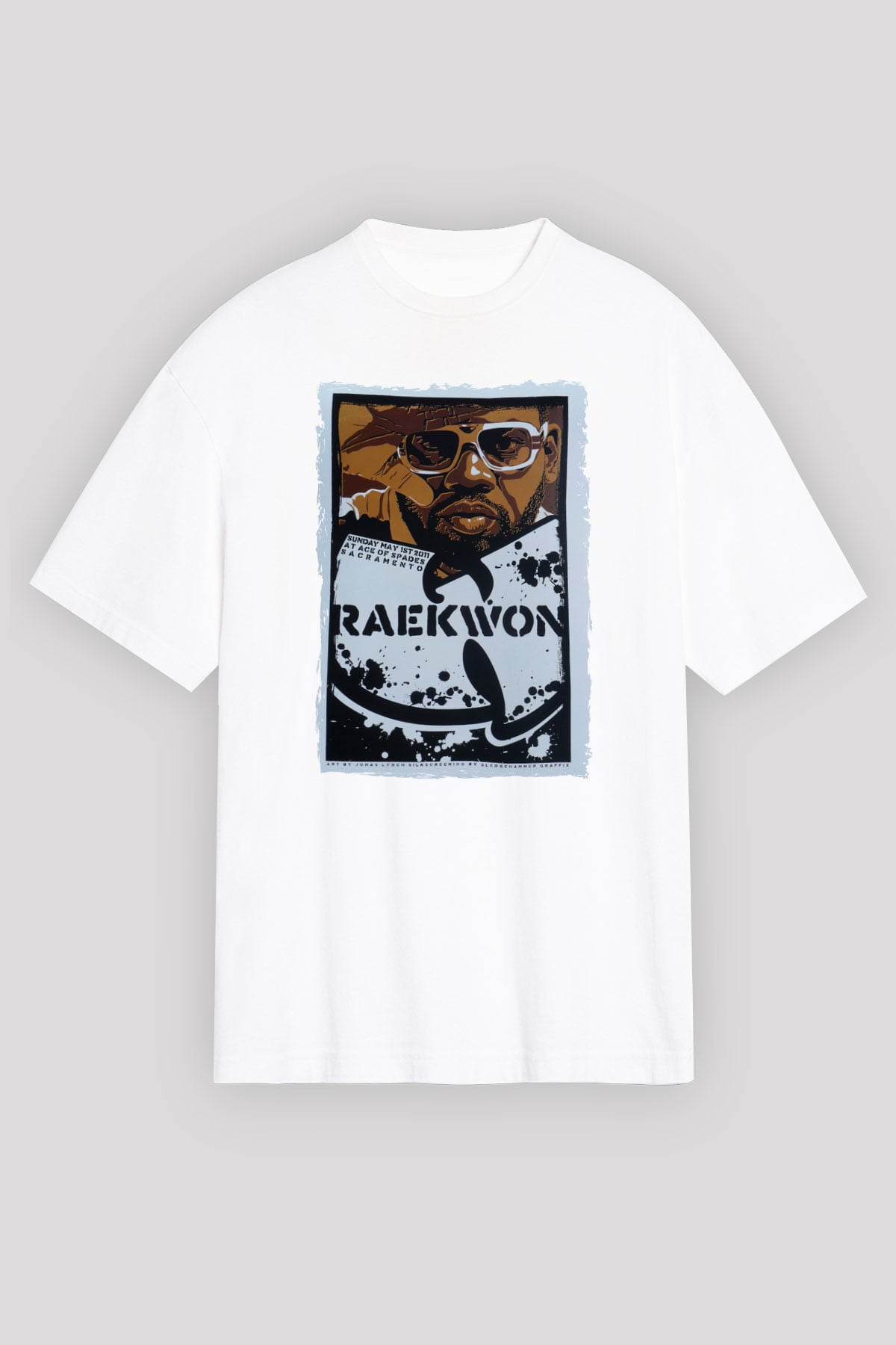 Raekwon Beyaz Unisex Tişört T-Shirt - TişörtFabrikası