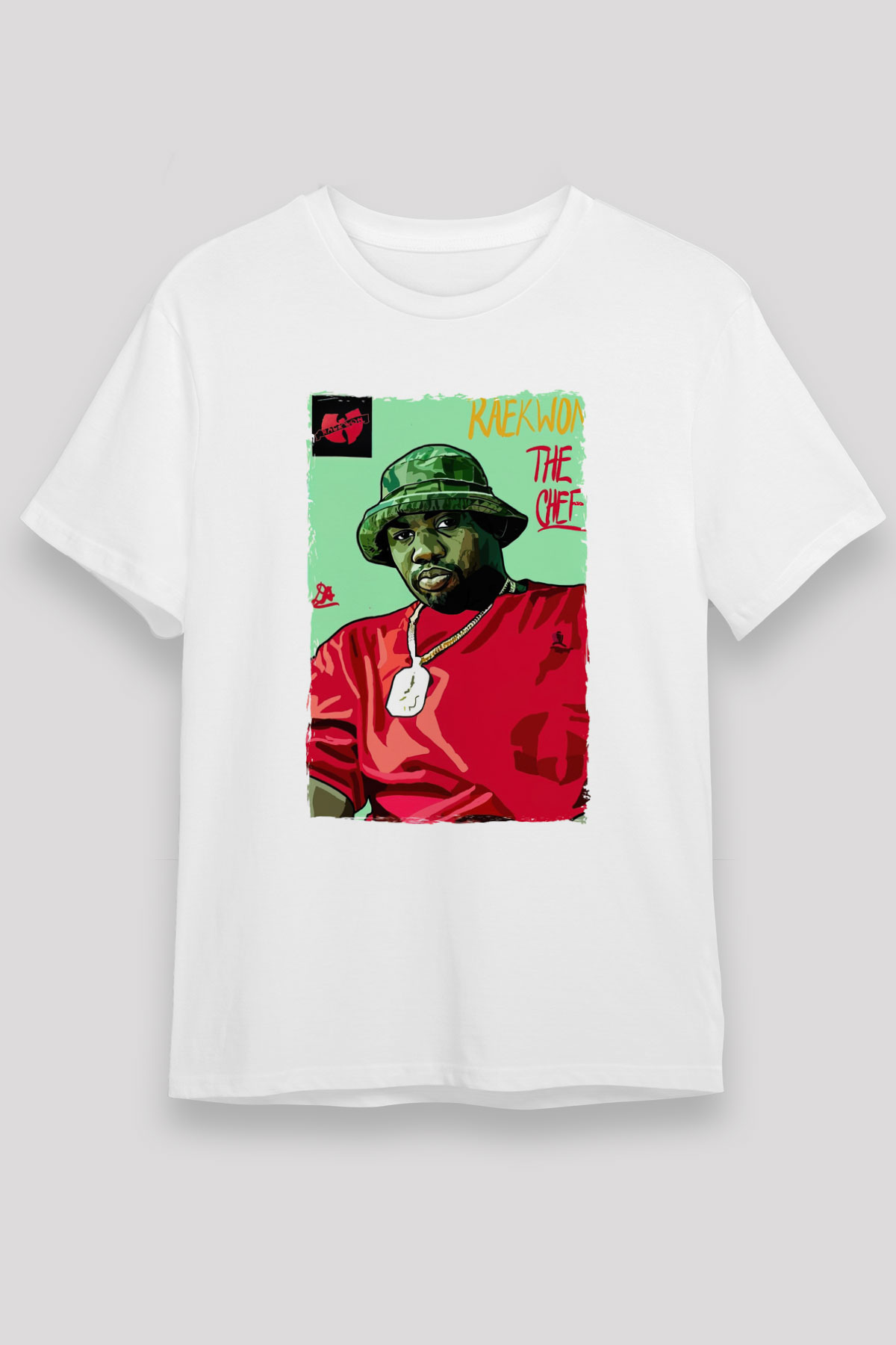 Raekwon Beyaz Unisex Tişört T-Shirt - TişörtFabrikası