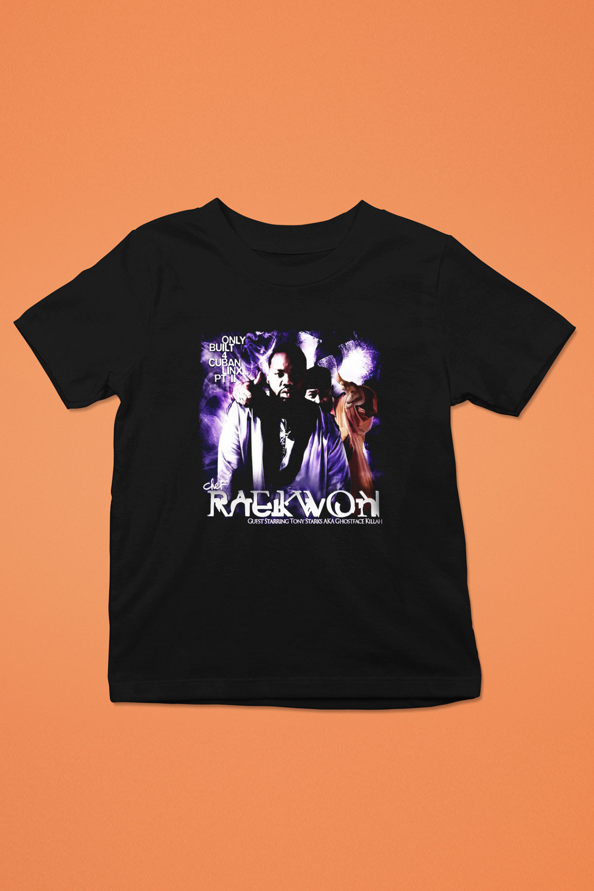 Raekwon Siyah Unisex Çocuk Tişört
