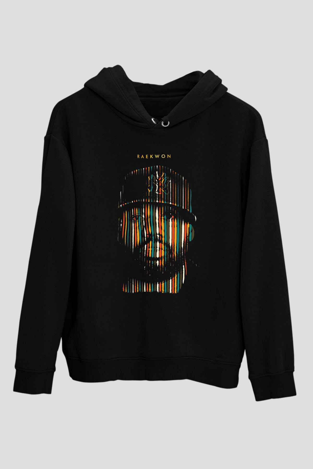 Raekwon Siyah Unisex Kapüşonlu Sweatshirt