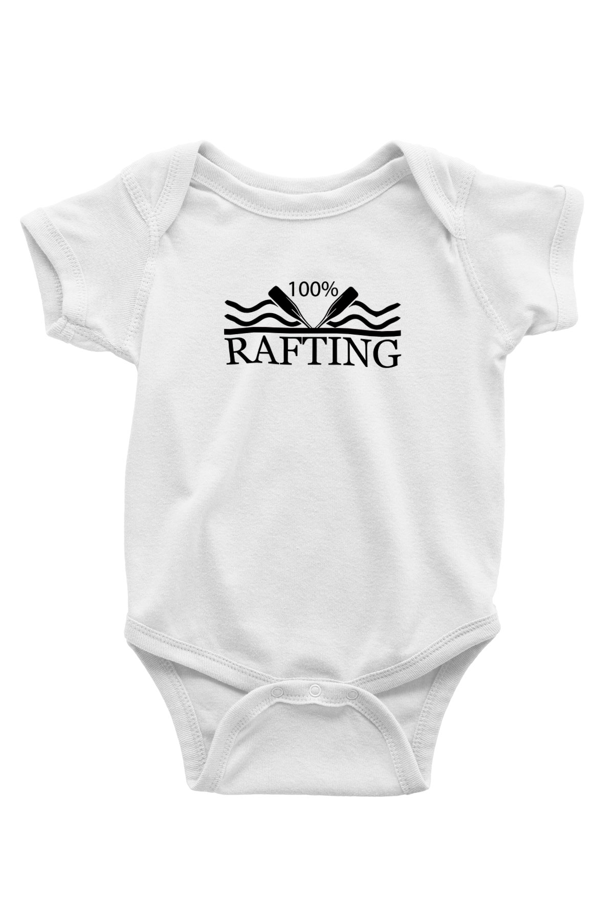 Rafting Baskılı Beyaz Bebek Body - Zıbın