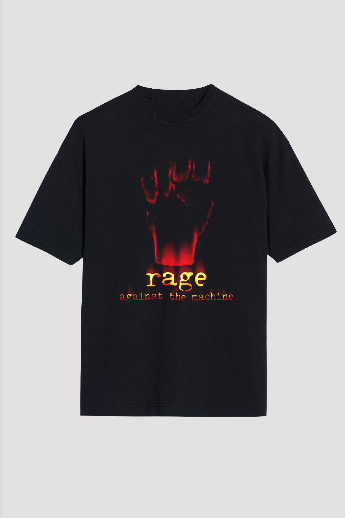 Rage Against the Machine Siyah Unisex Oversize Tişört T-Shirt