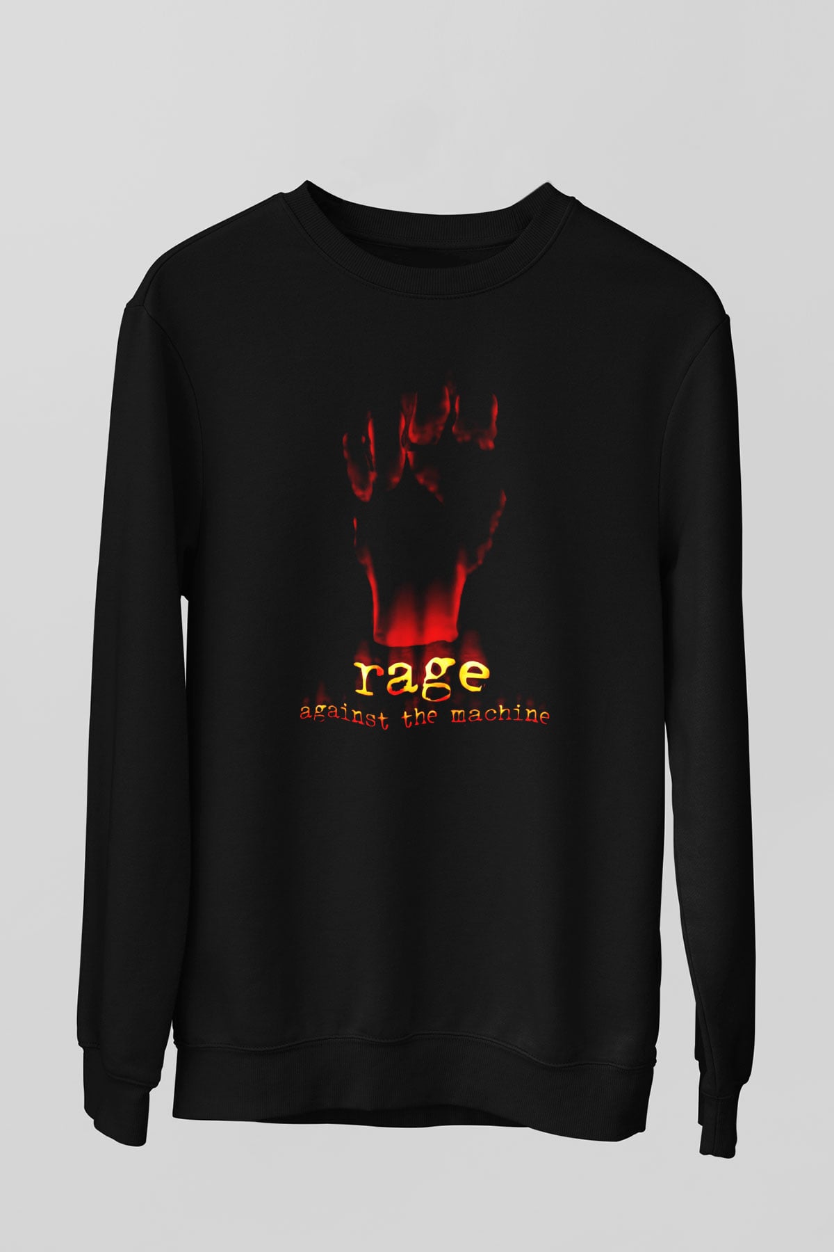 Rage Against the Machine Siyah Unisex Sweatshirt