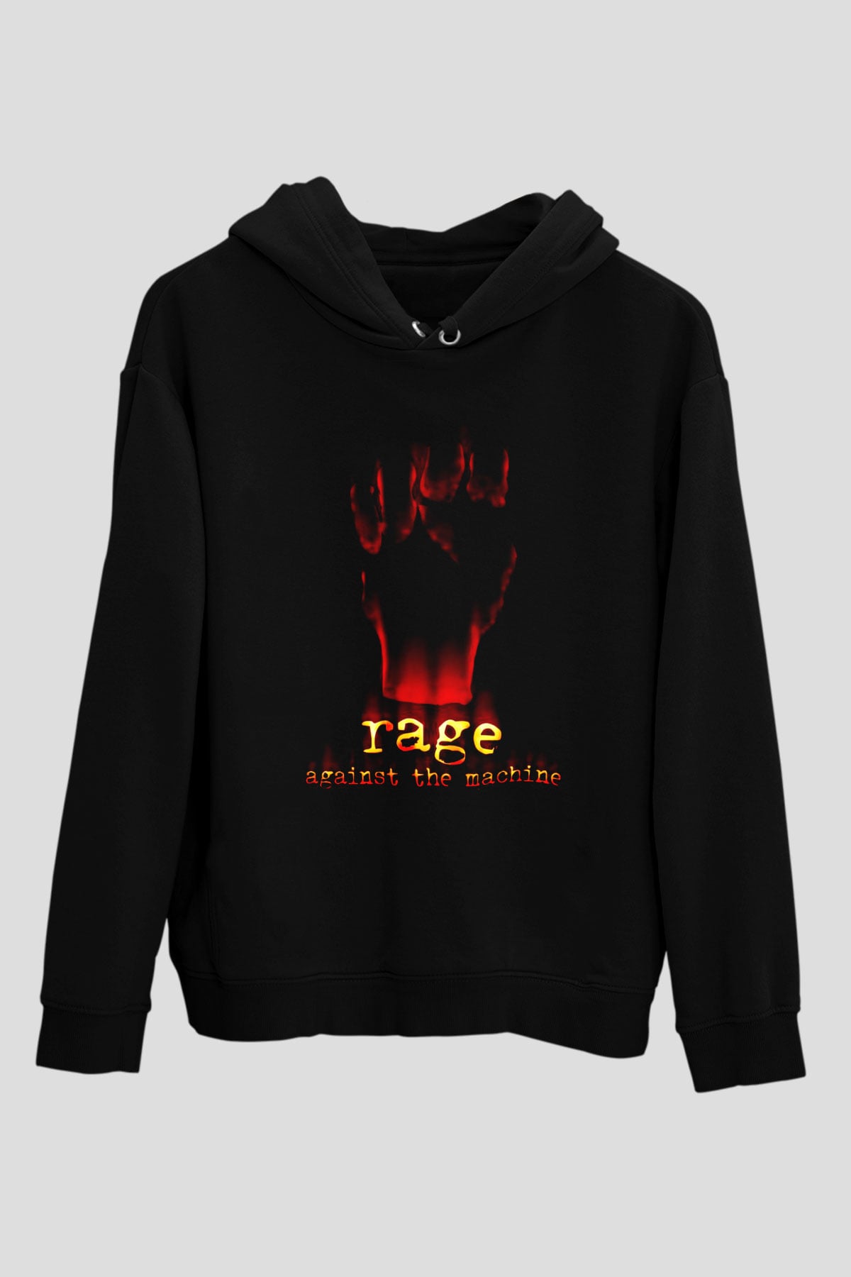 Rage Against the Machine Siyah Unisex Hoodie
