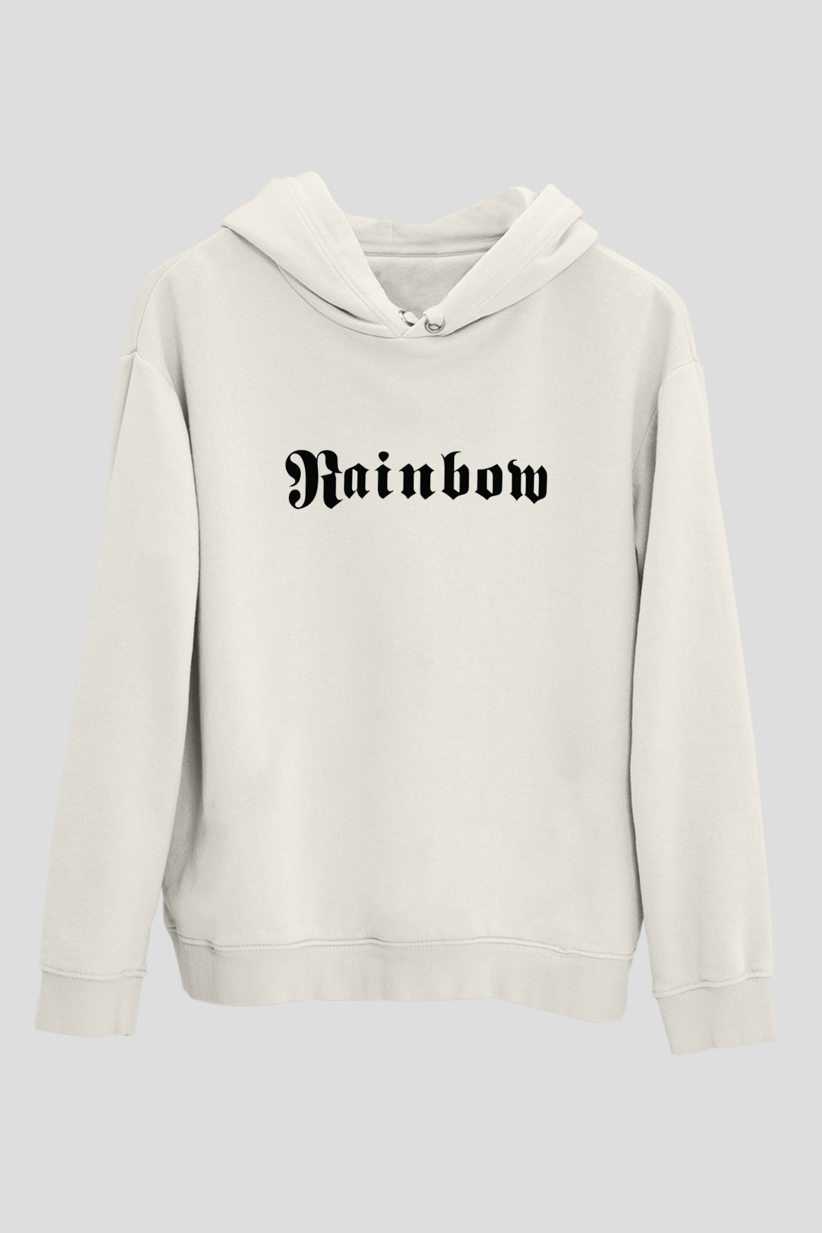 Rainbow Beyaz Unisex Kapşonlu Sweatshirt