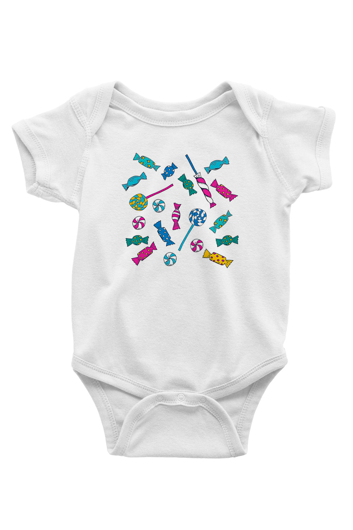 Ramazan Bayramı Baskılı Beyaz Unisex Bebek Body - Zıbın