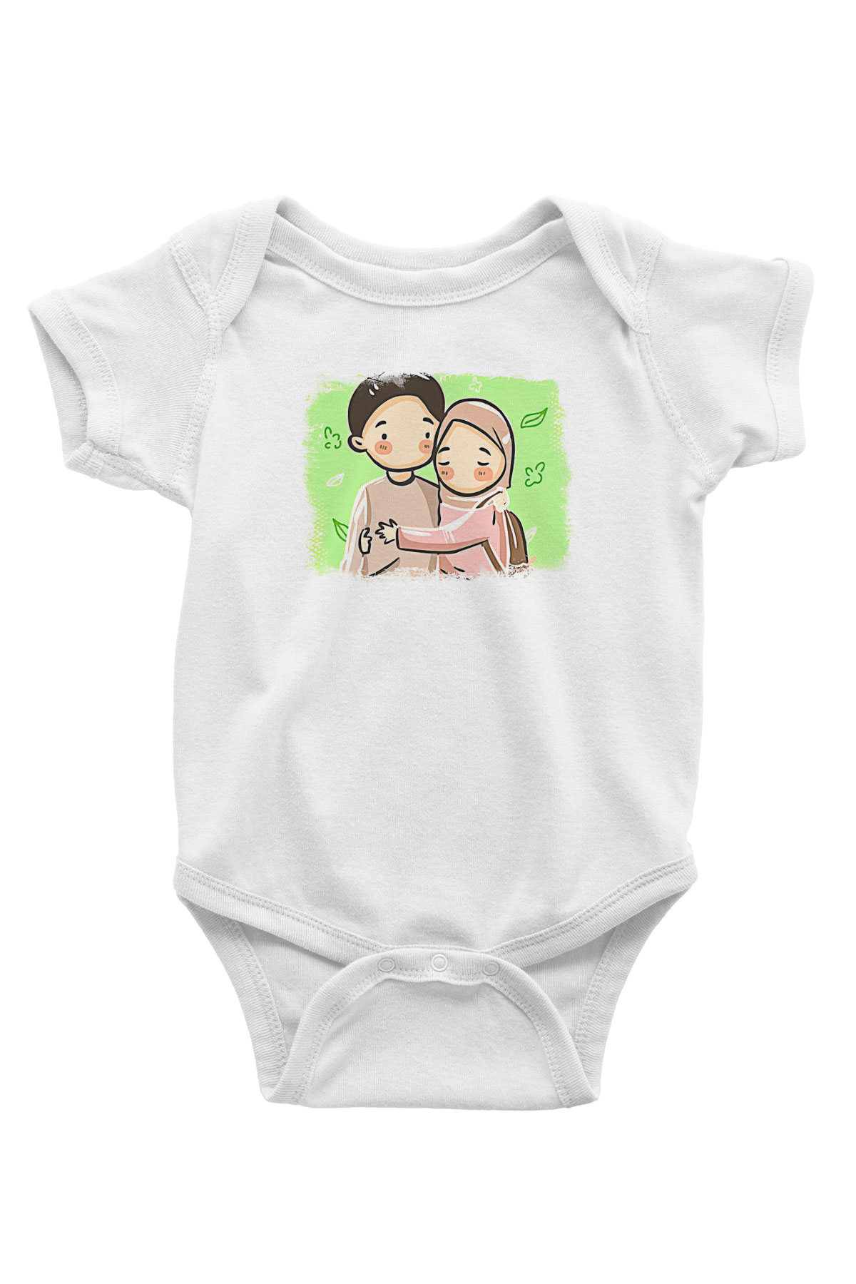Ramazan Bayramı Baskılı Beyaz Unisex Bebek Body - Zıbın