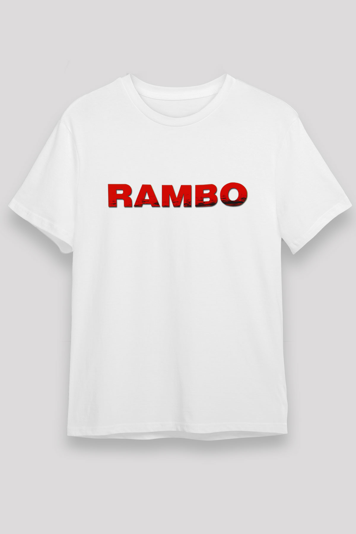 Rambo Beyaz Unisex Tişört T-Shirt
