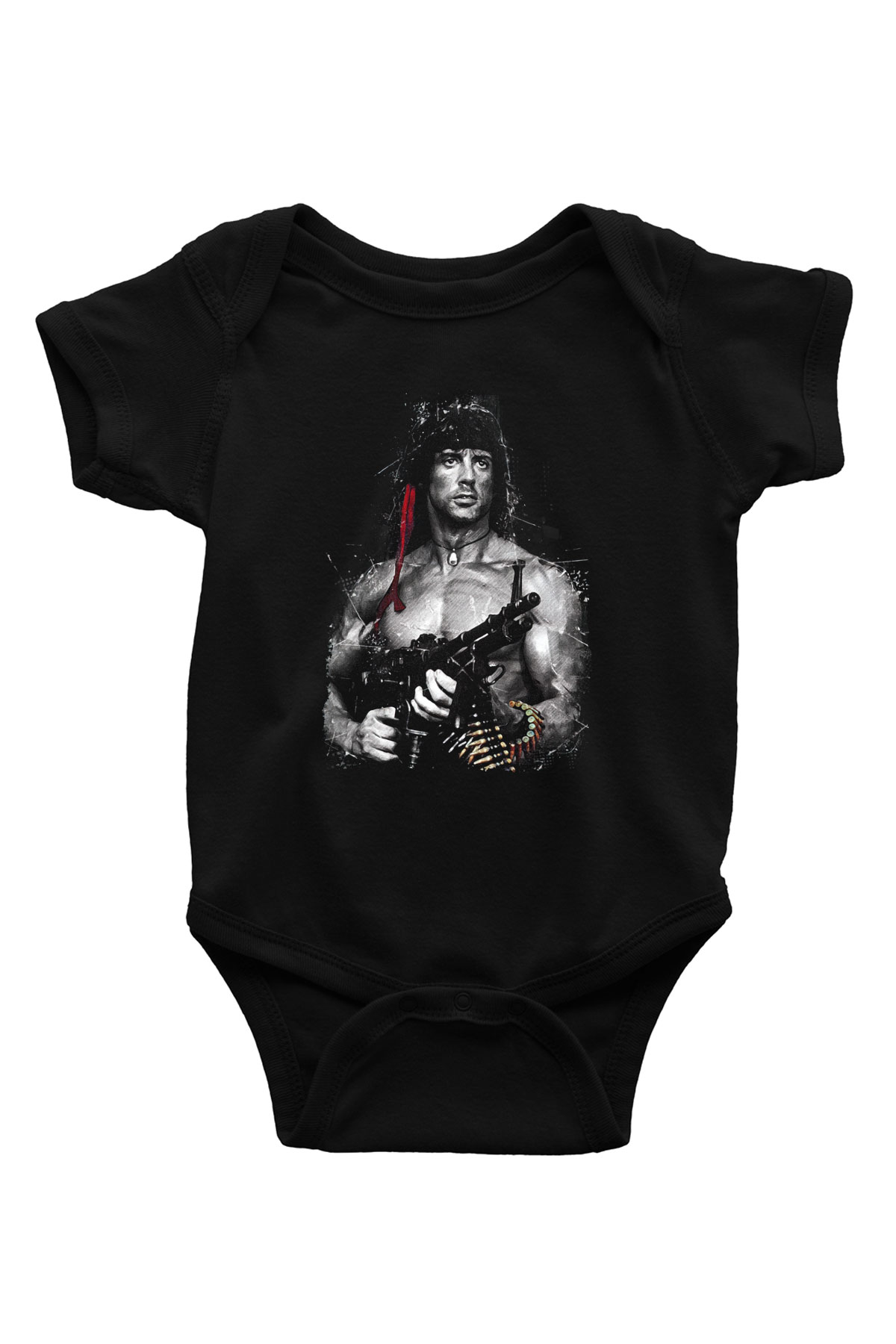 Rambo Siyah Bebek Body - Zıbın
