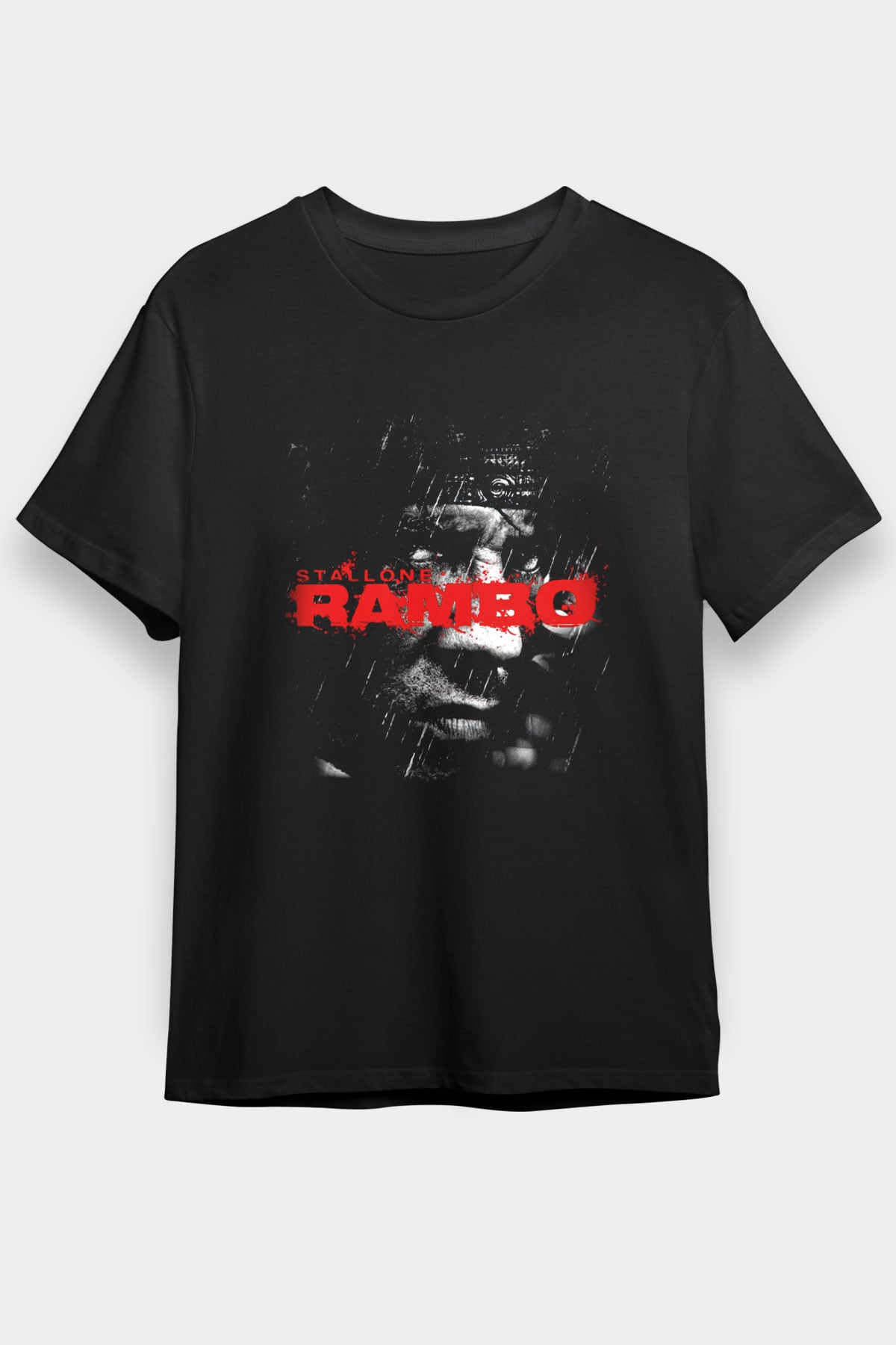 Rambo Siyah Unisex Tişört
