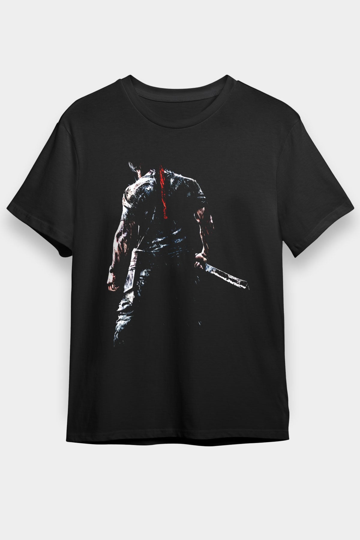 Rambo Siyah Unisex Tişört T-Shirt
