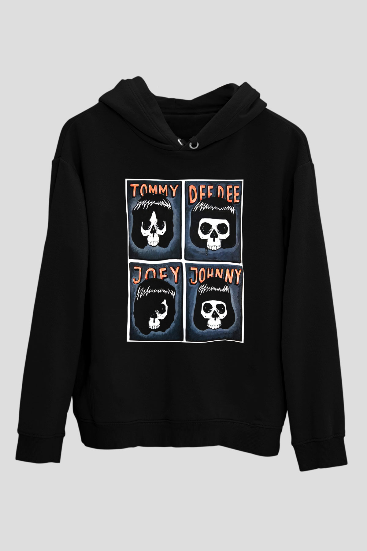 Ramones Siyah Unisex Hoodie