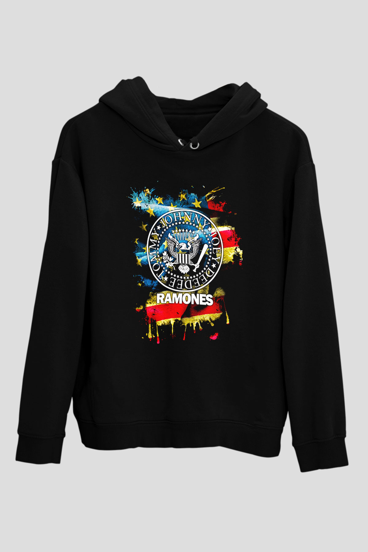 Ramones Siyah Unisex Hoodie