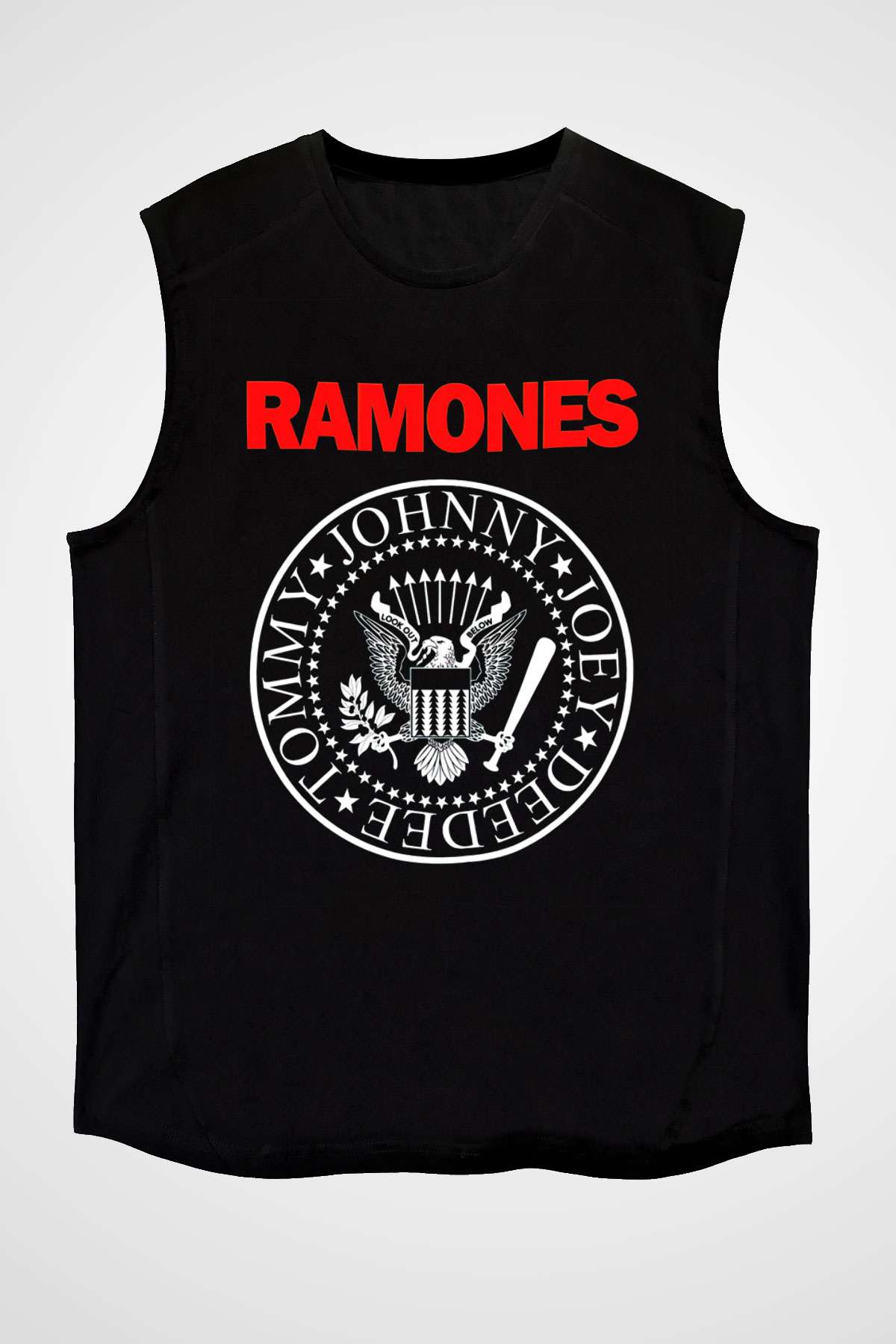 Ramones Siyah Unisex Kolsuz Tişört