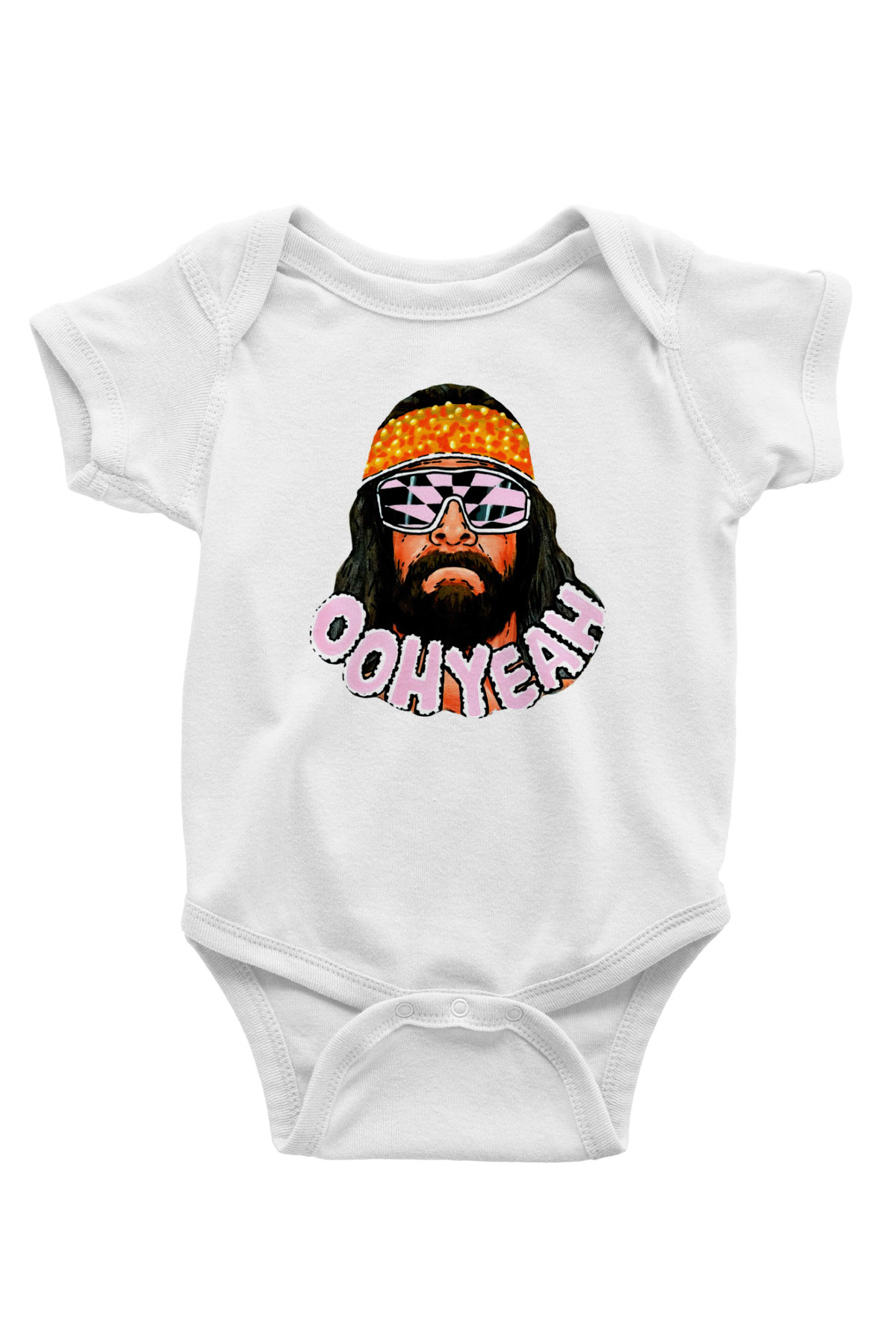 Randy Savage Beyaz Bebek Body - Zıbın