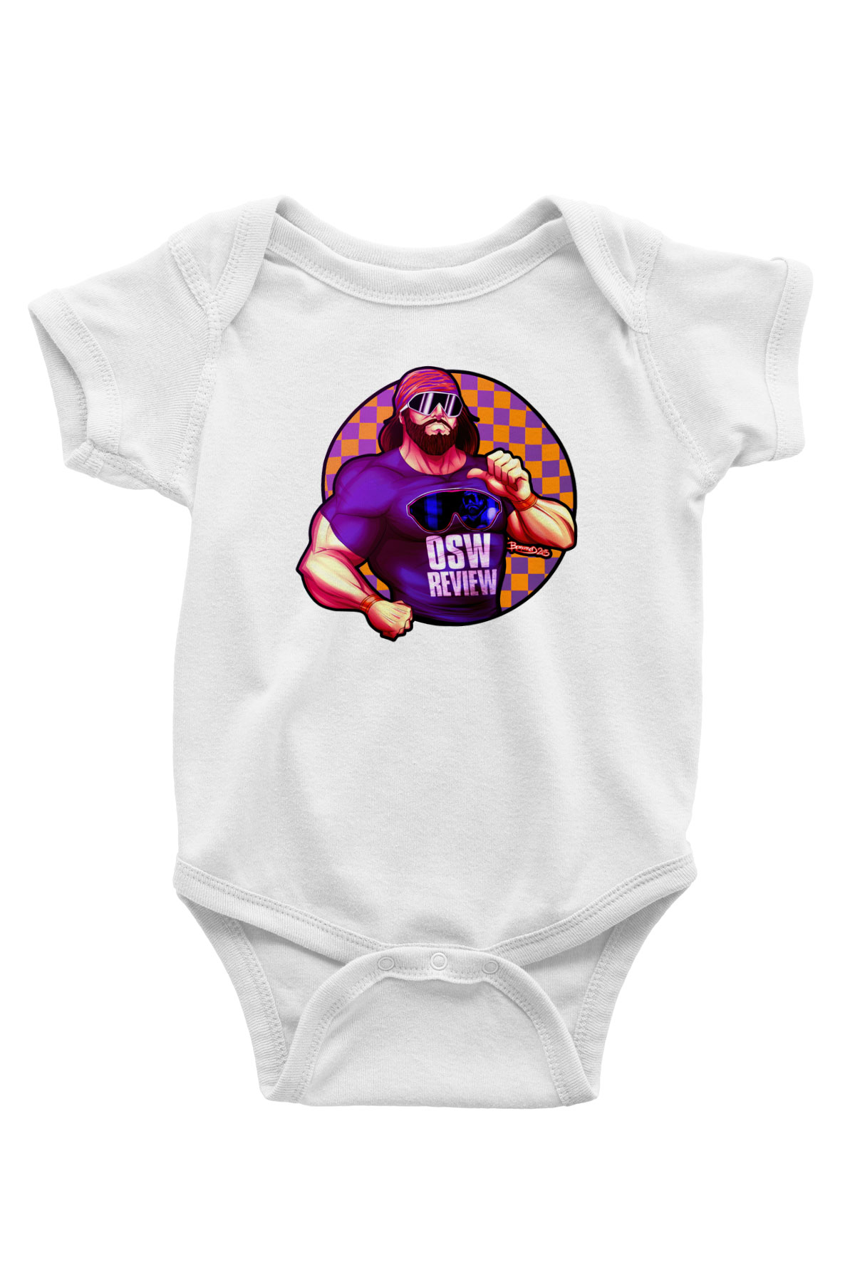 Randy Savage Beyaz Bebek Body - Zıbın