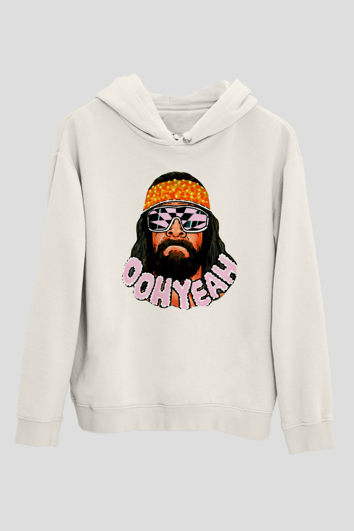 Randy Savage Beyaz Unisex Hoodie