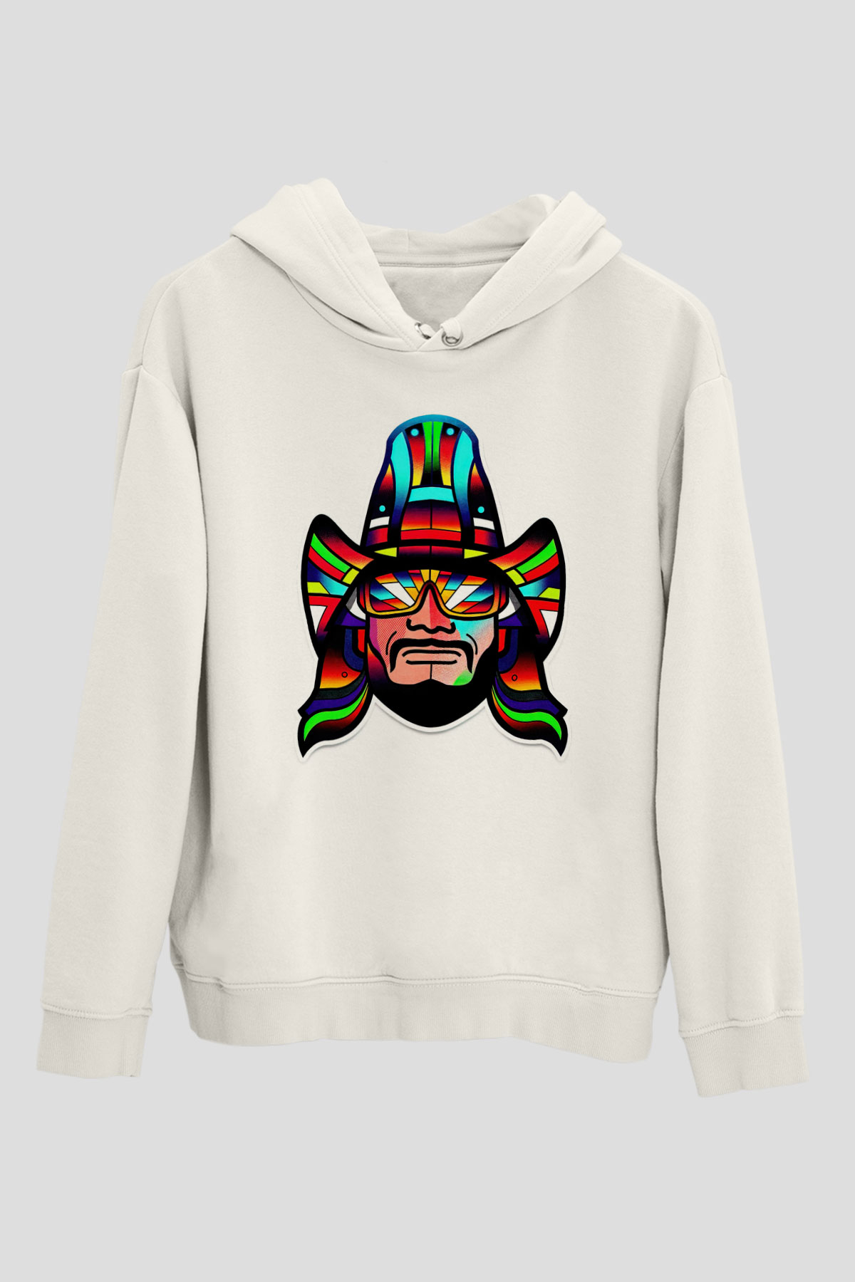 Randy Savage Beyaz Unisex Hoodie