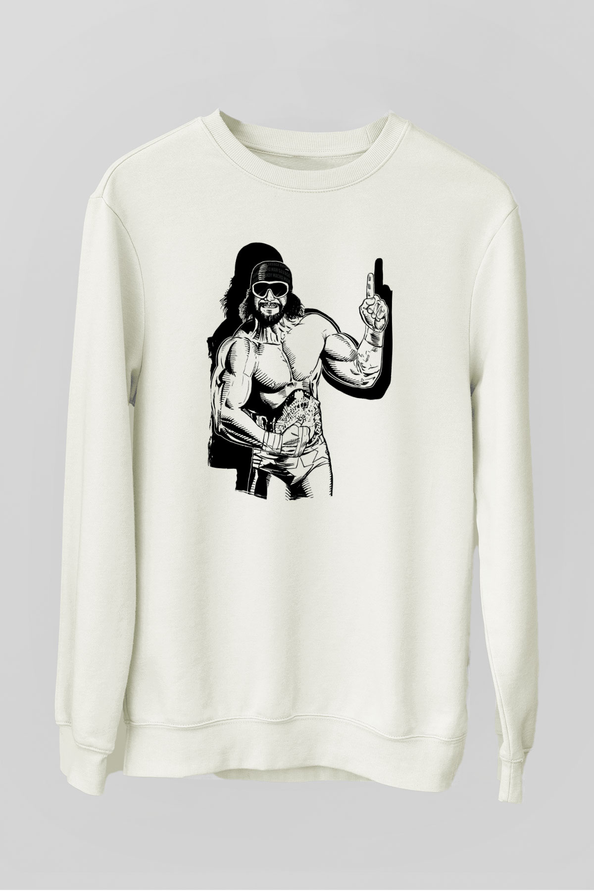 Randy Savage Beyaz Unisex  Sweatshirt