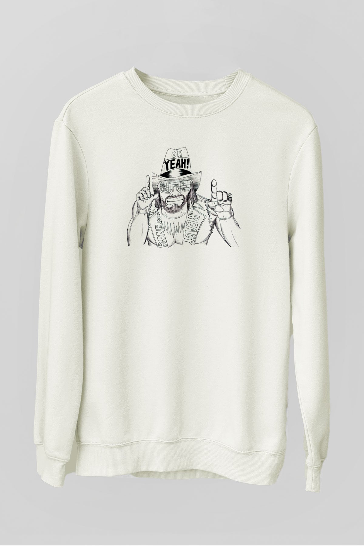 Randy Savage Beyaz Unisex  Sweatshirt
