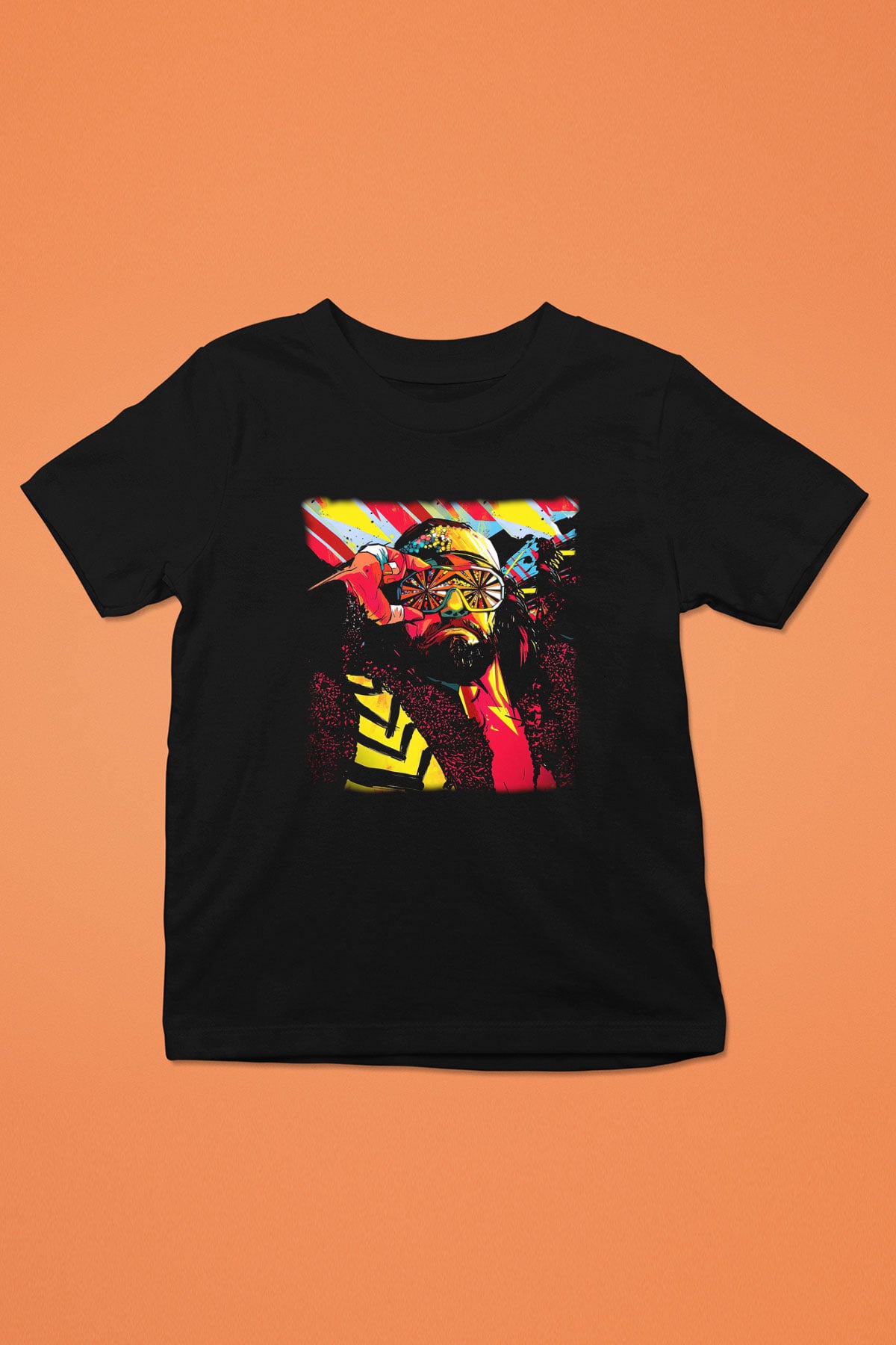 Randy Savage Siyah Unisex  Çocuk Tişört