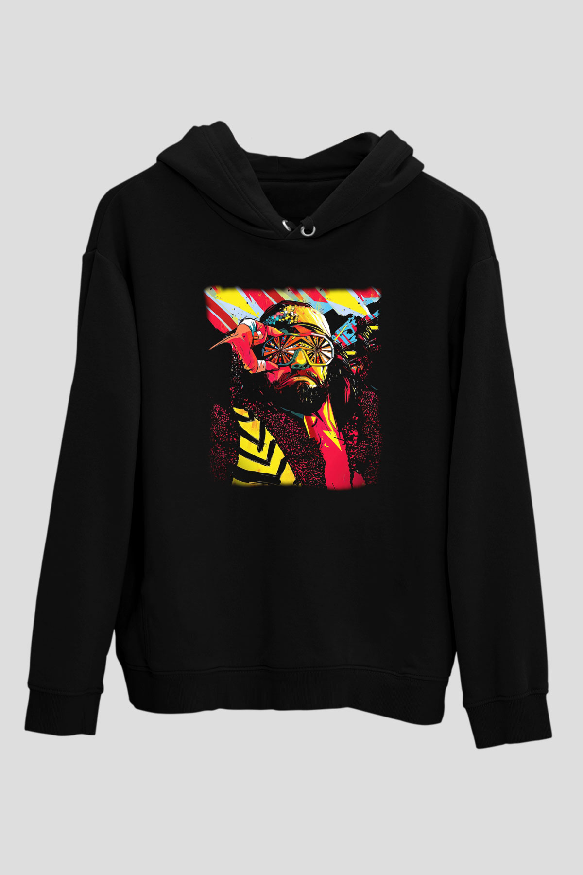 Randy Savage Siyah Unisex Hoodie