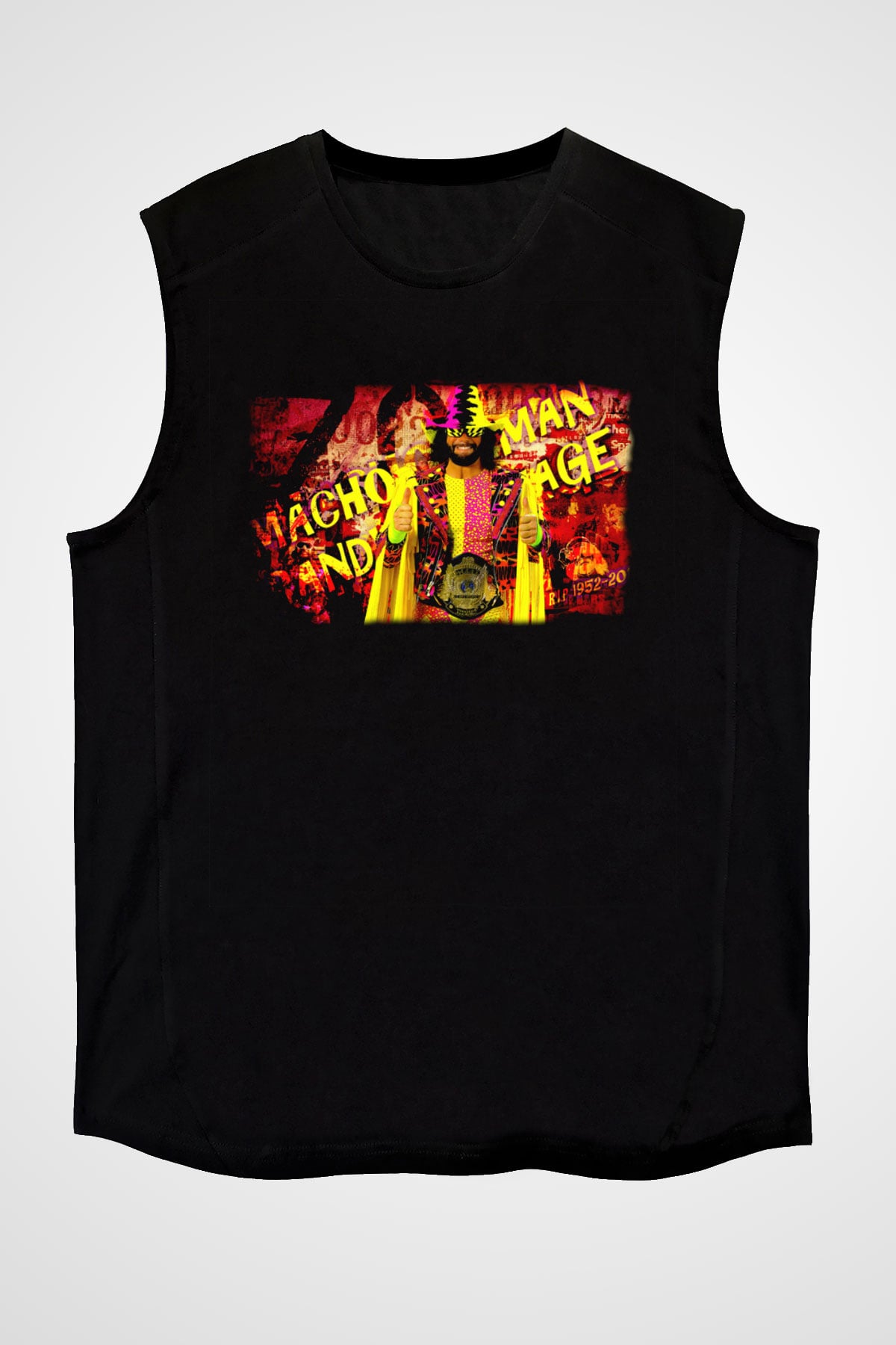 Randy Savage Siyah Unisex  Kolsuz Tişört