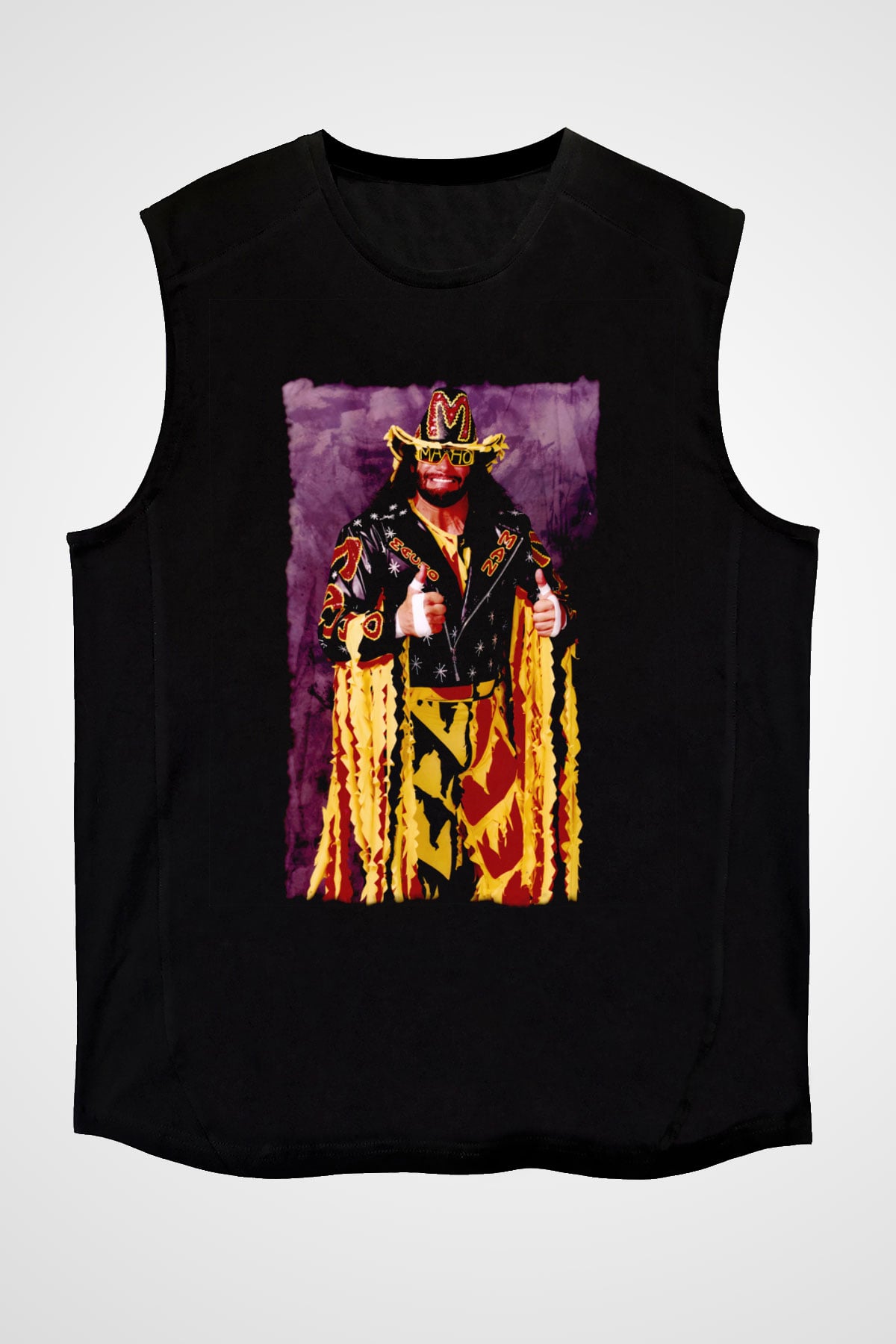 Randy Savage Siyah Unisex  Kolsuz Tişört